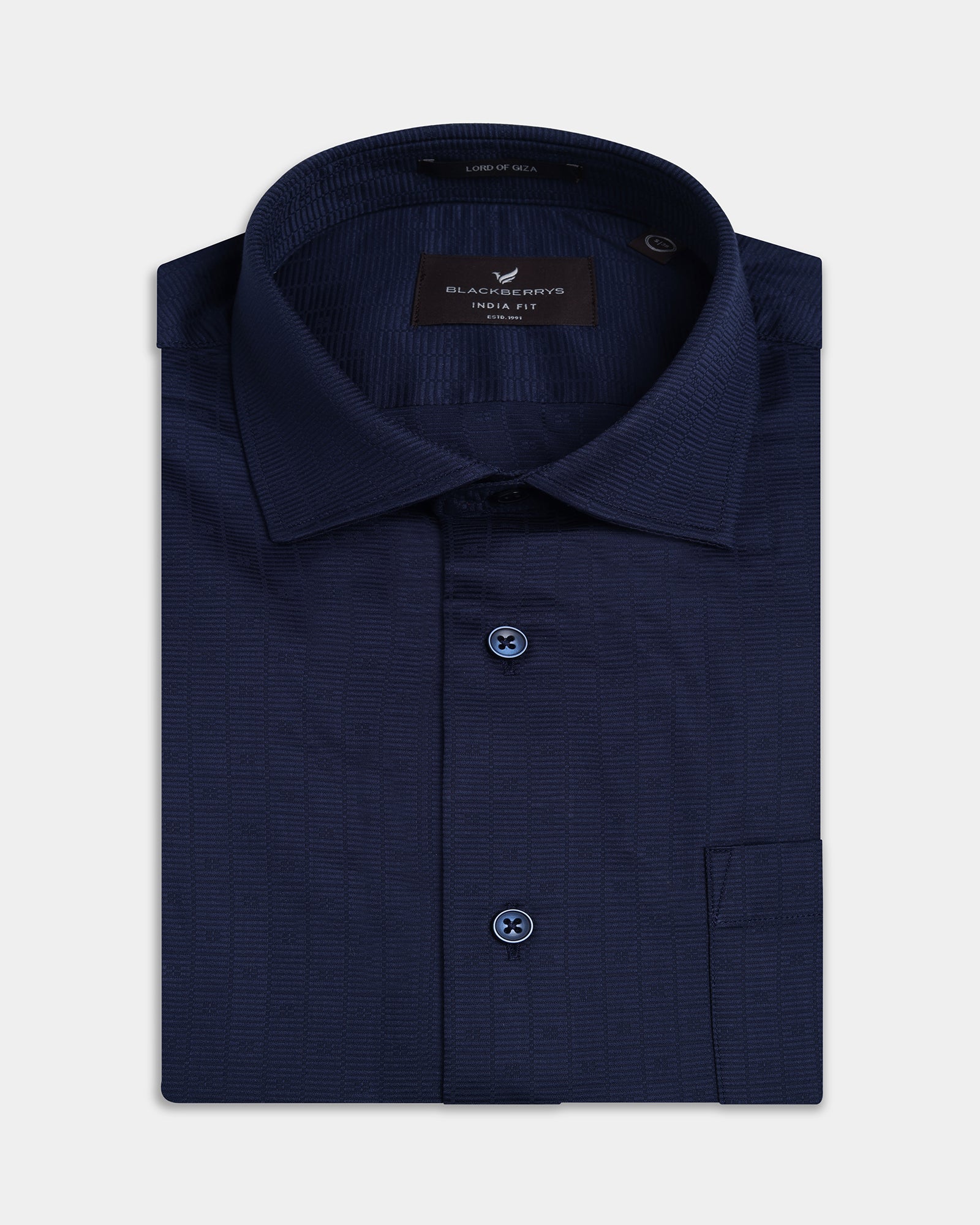 Navy Textured Shirt - Network