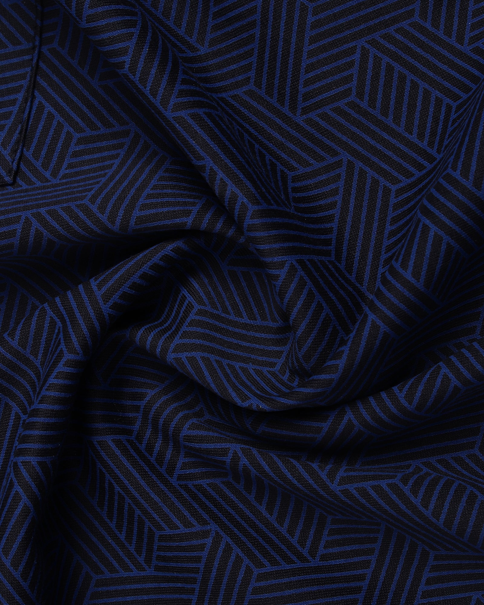 Navy Printed Polo - Sign