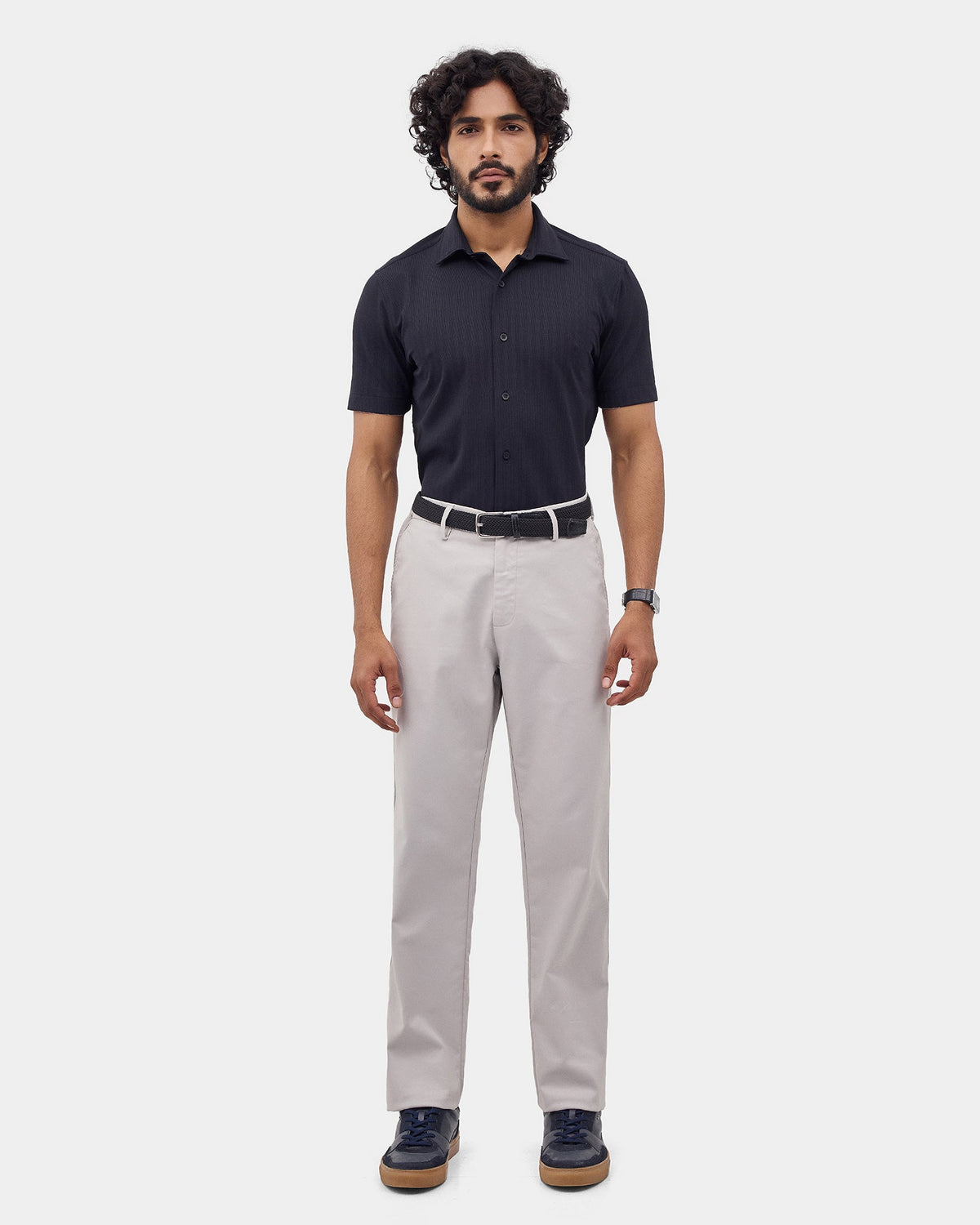 Navy Stripe Shirt - Infinix