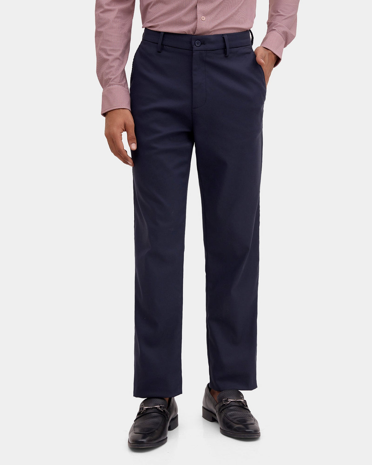 Navy TechPro Textured Khakis - Olympus
