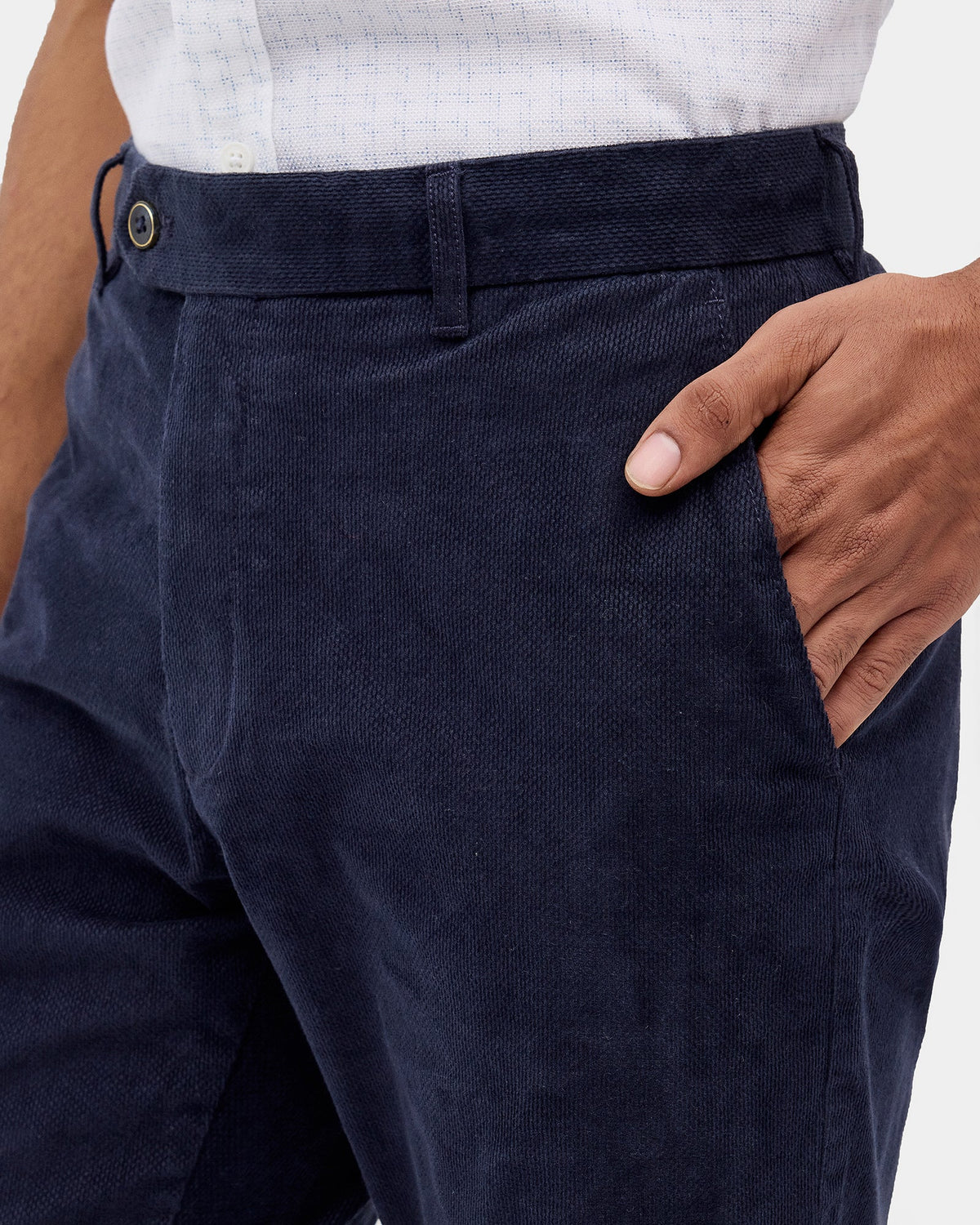 Navy Corduroy Khakis - Dustin