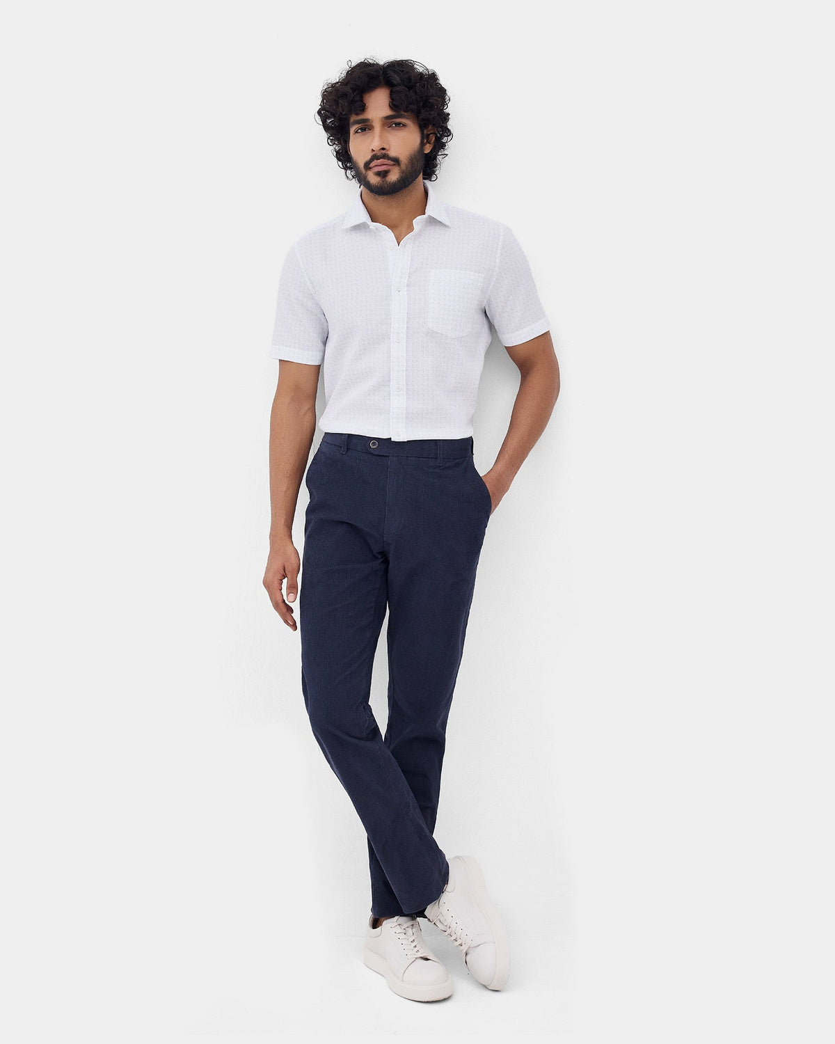 Navy Corduroy Khakis - Dustin