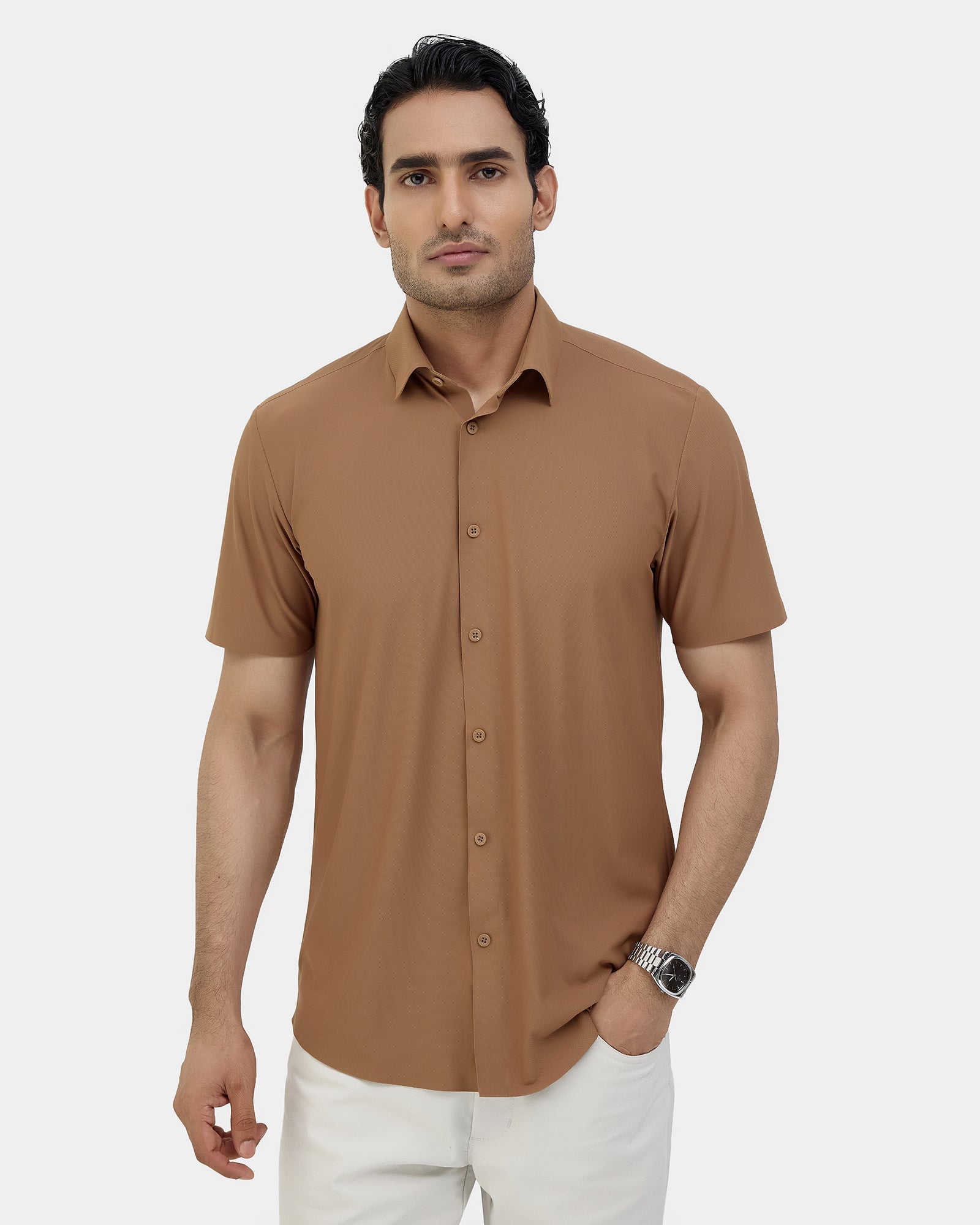 Ochre TechPro Textured Shirt - Kanon