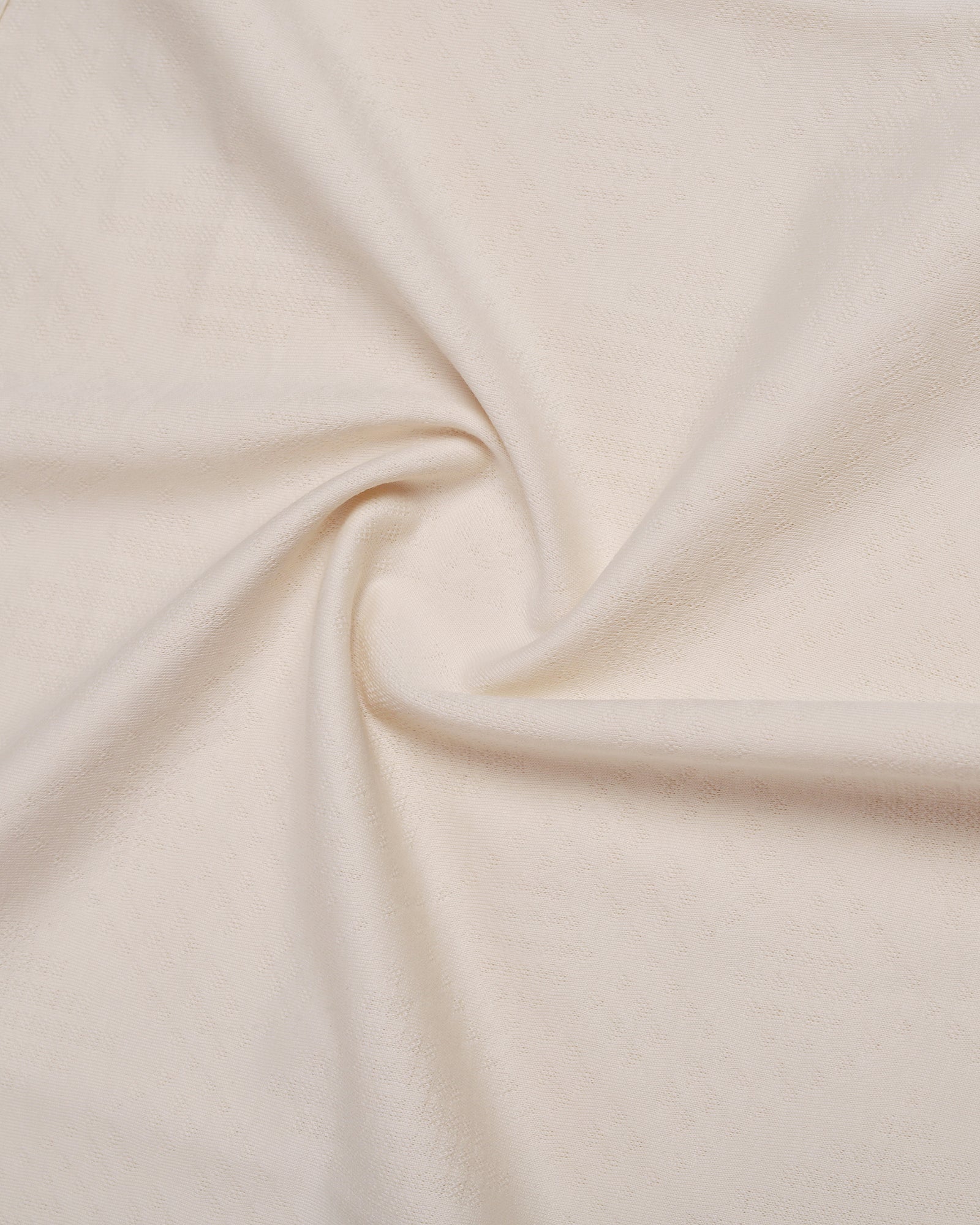 Off White Textured Polo - Min Jun