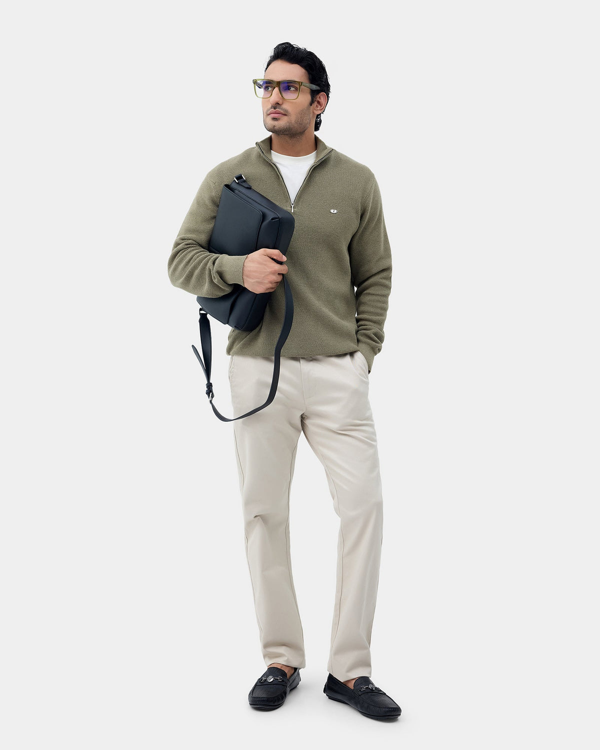 Olive Stripe Sweater - Olive