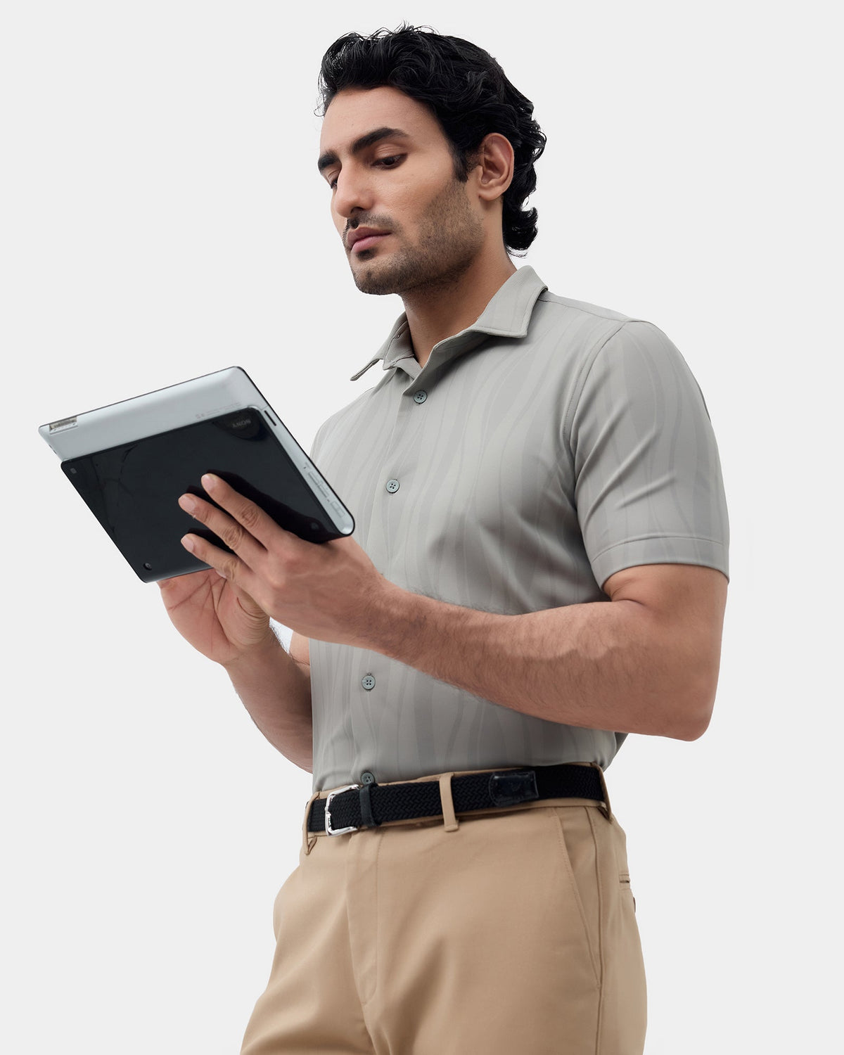 Olive Solid Shirt - Clycine