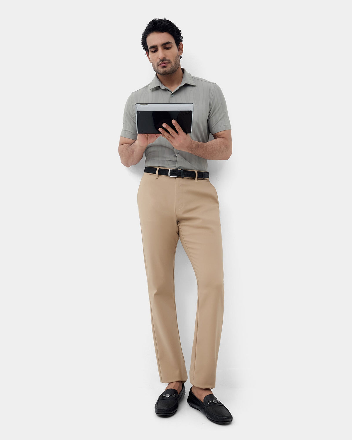 Olive Solid Shirt - Clycine