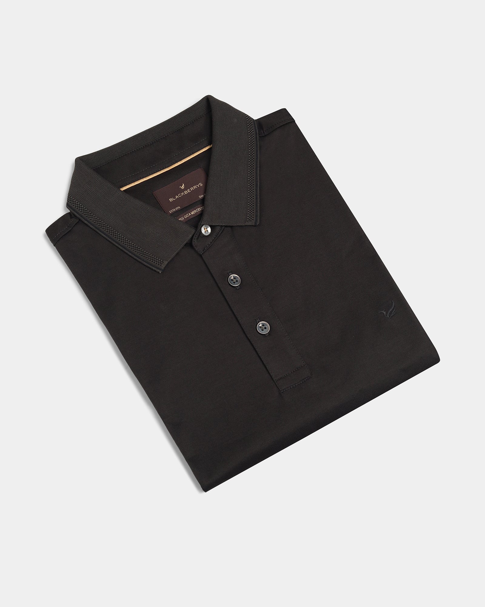 Olive Solid Polo T-Shirts - Orion