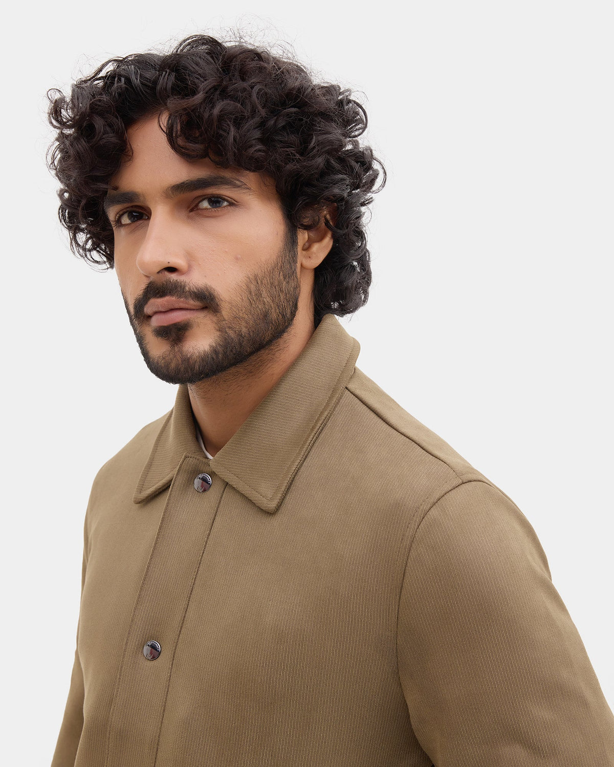 Olive Solid Zipper Jacket - Wysher