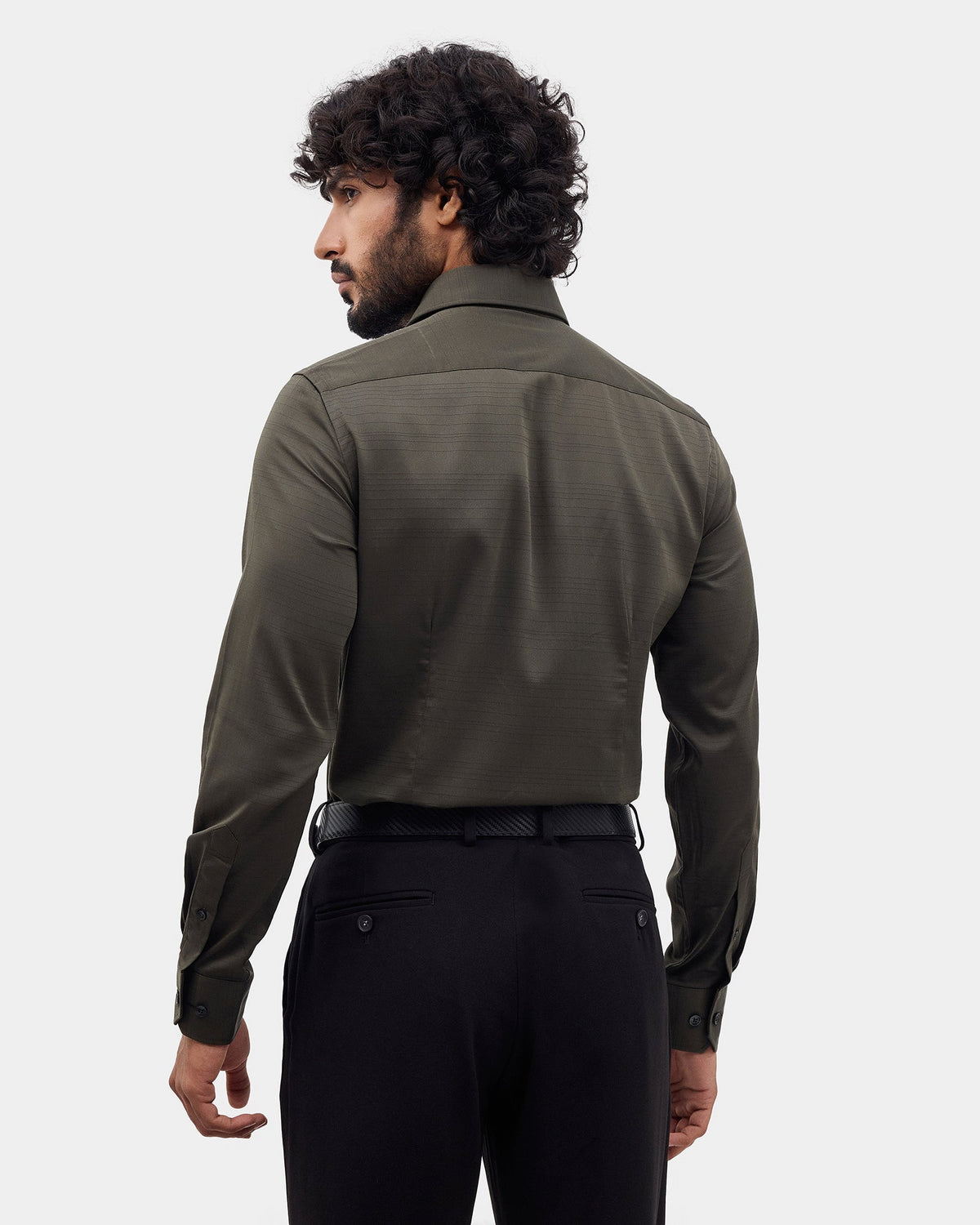 Olive Textured Shirt - Ciri