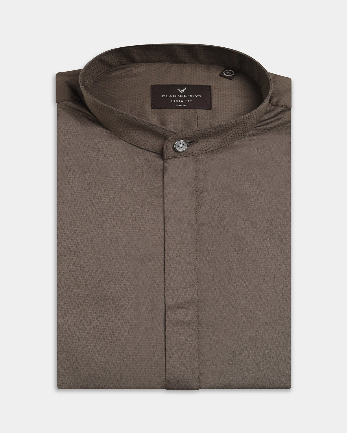 Olive Textured Shirt - Vellen