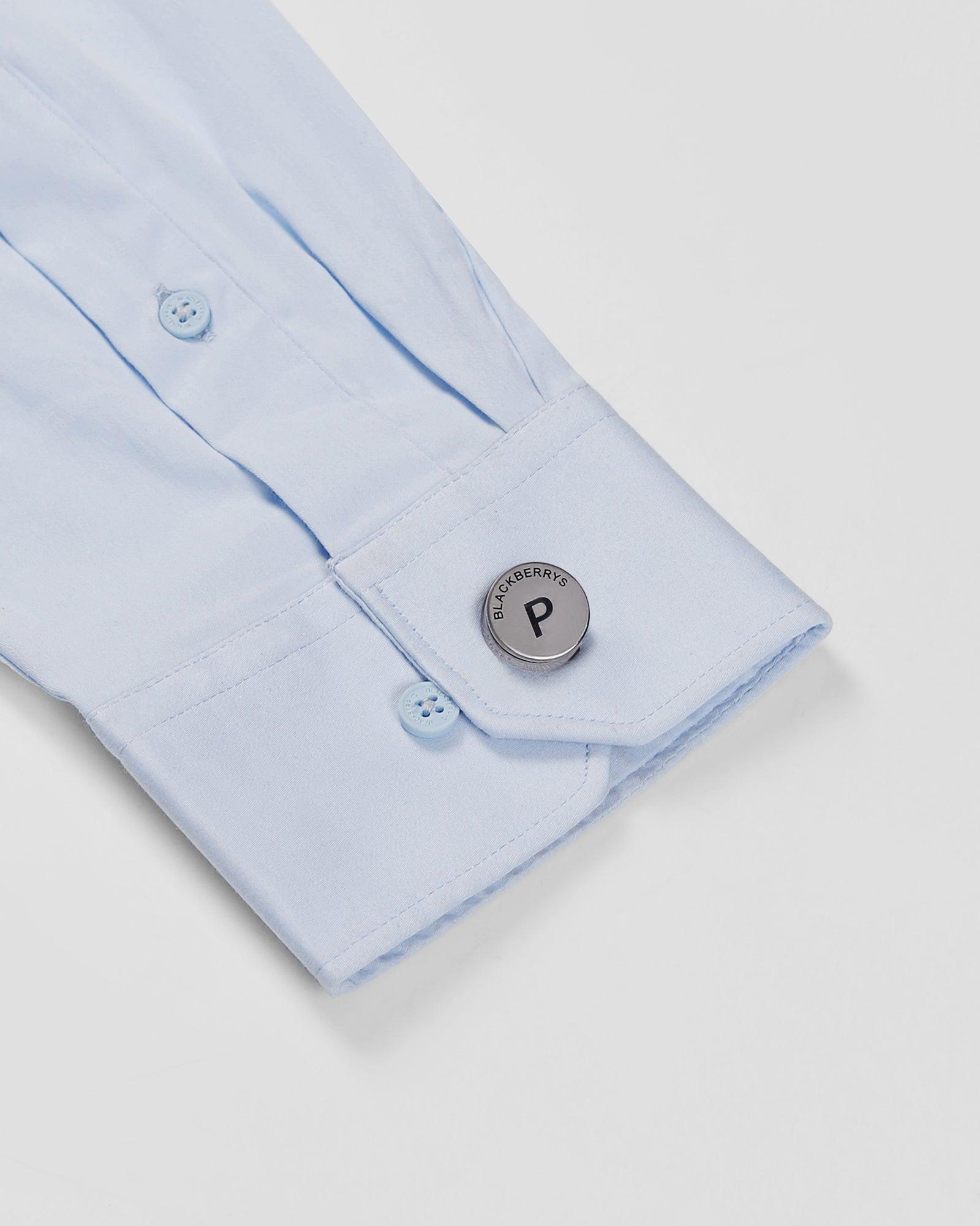 Personalised Shirt Button Cover With Alphabetic Initial-P - Blackberrys