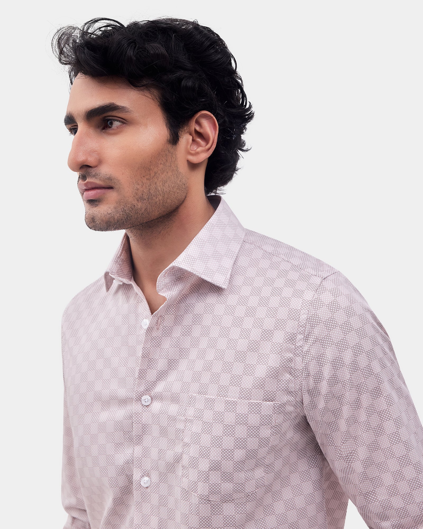 Plum Printed Shirt - Maxima