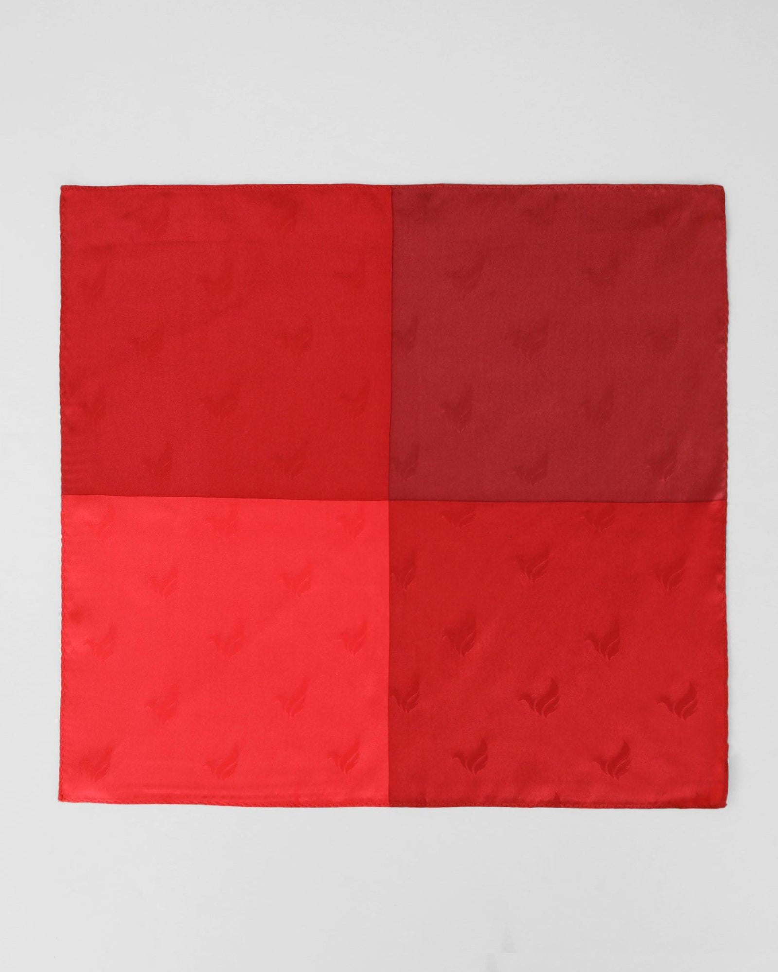 Must Haves Red 100% Silk Solid Pocket Square - New Teddy