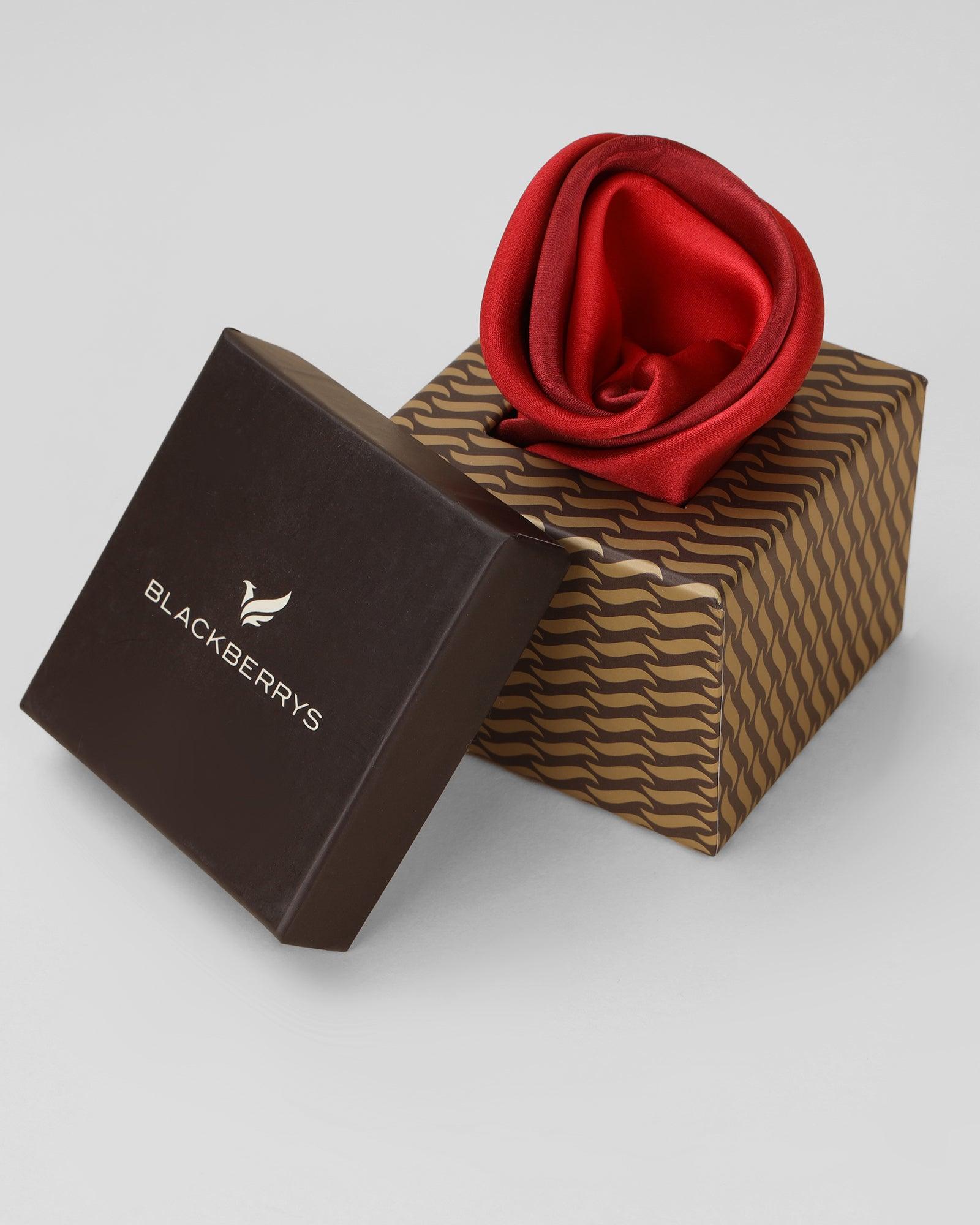 Pocket Square In Red (New Teddy) - Blackberrys