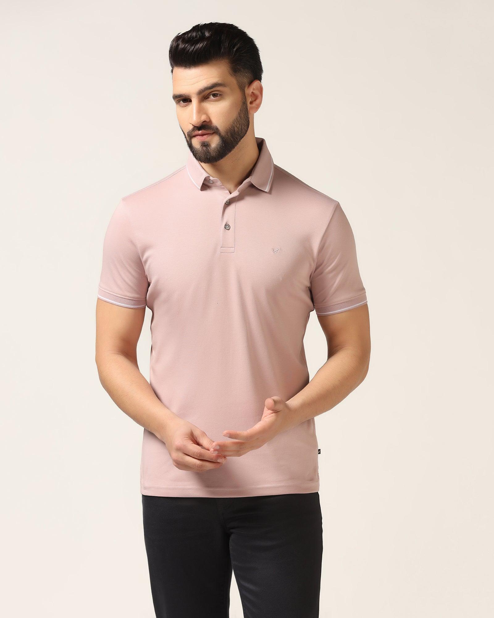 Dusty pink polo on sale shirt