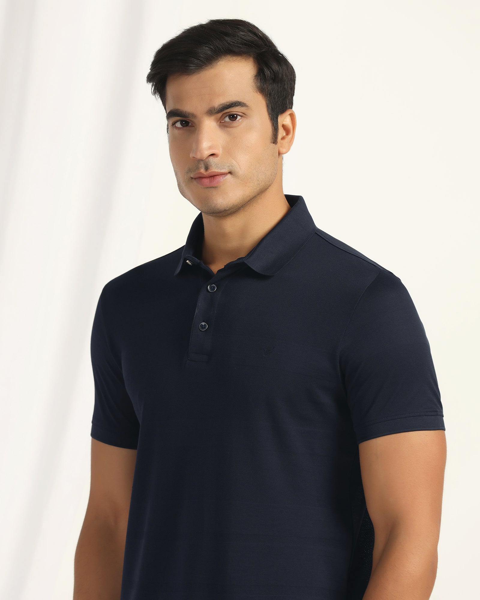 Polo Dark Navy Stripe T-Shirt - Zeta