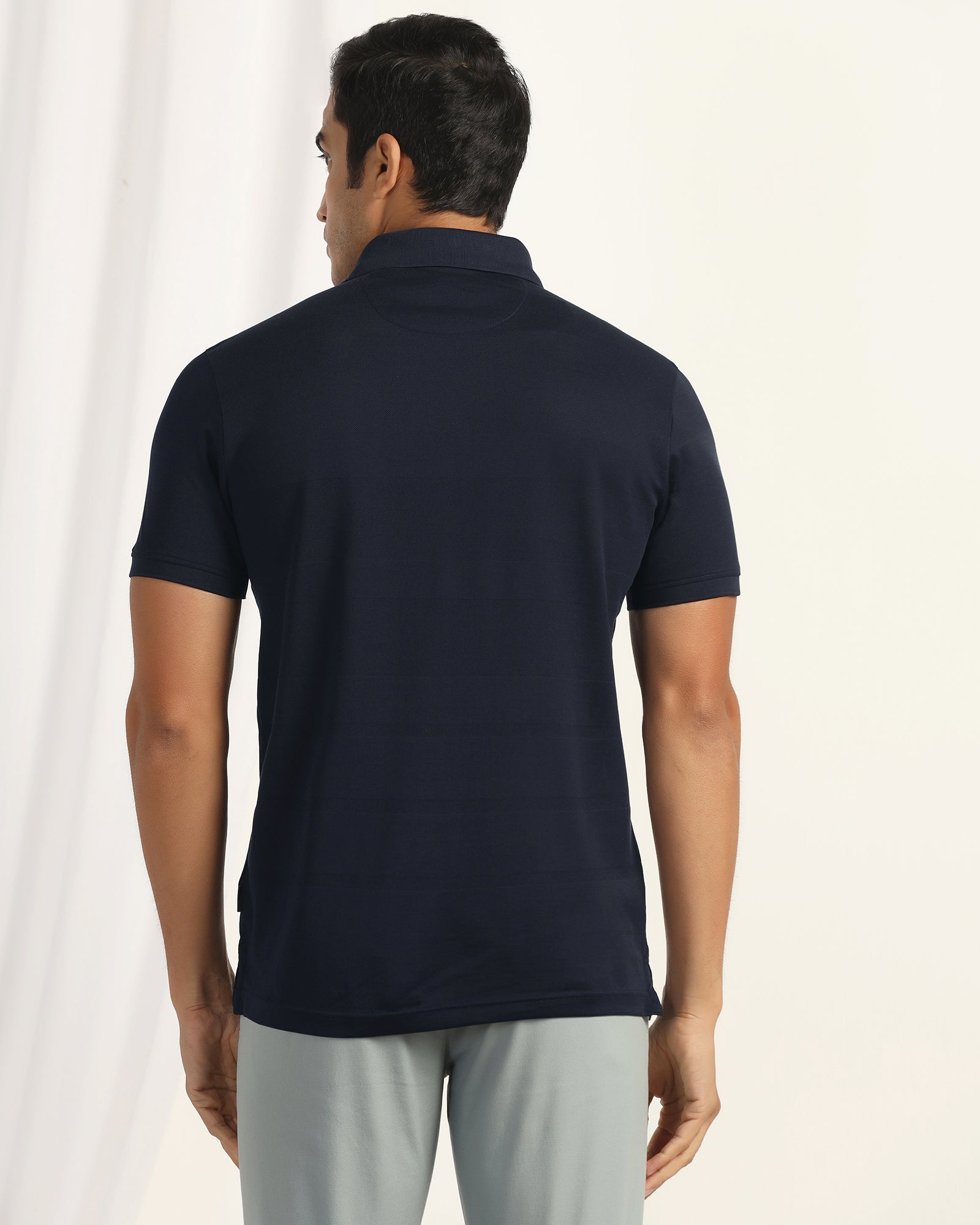 Polo Dark Navy Stripe T-Shirt - Zeta