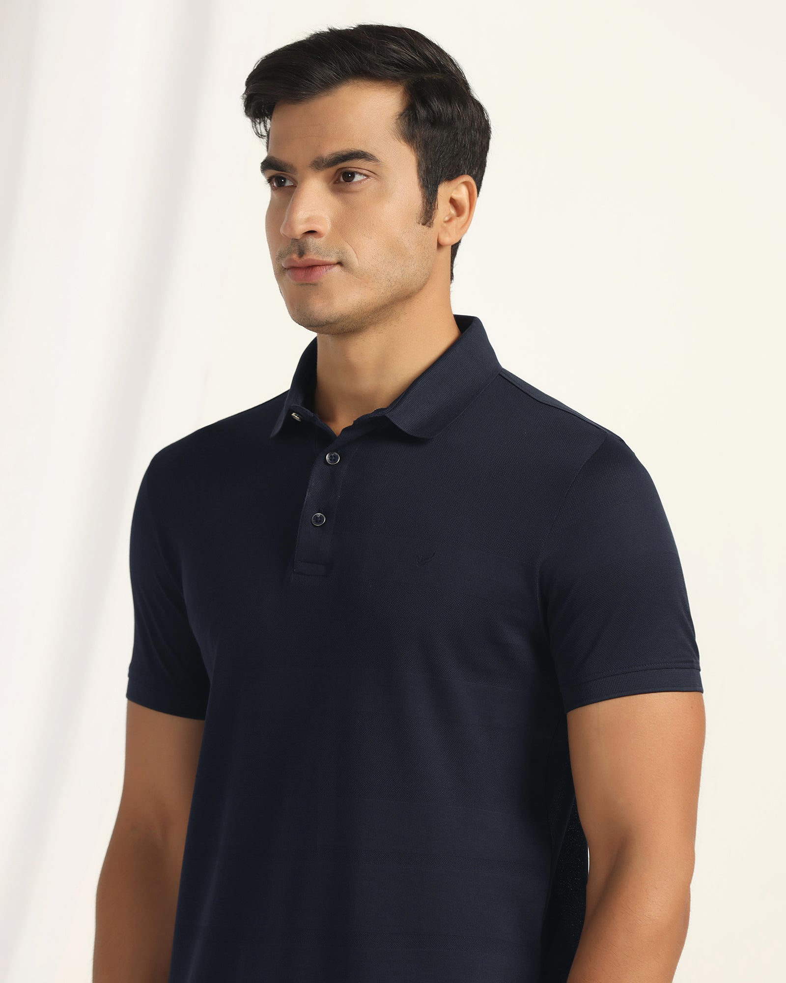 Polo Dark Navy Stripe T-Shirt - Zeta
