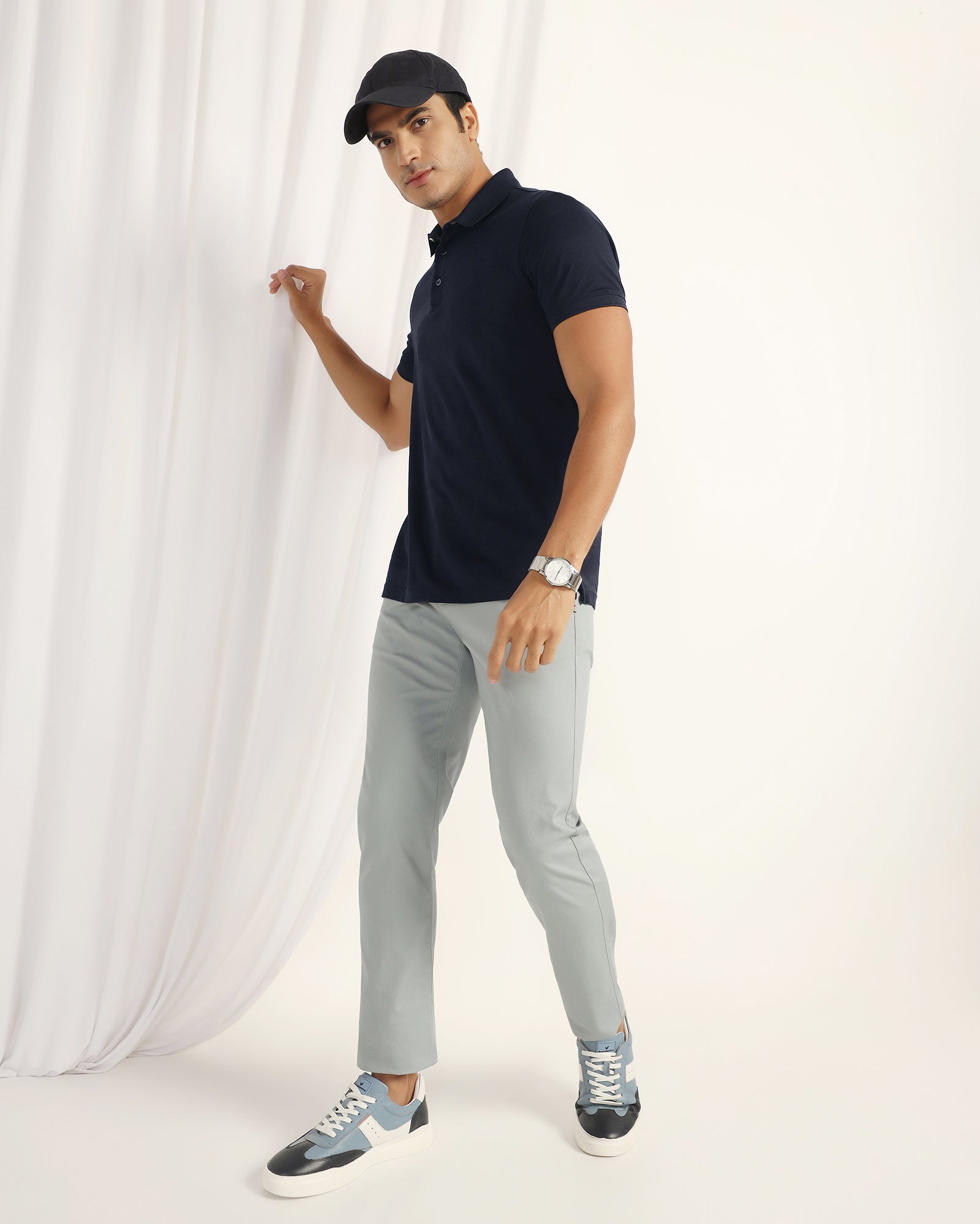 Polo Dark Navy Stripe T-Shirt - Zeta