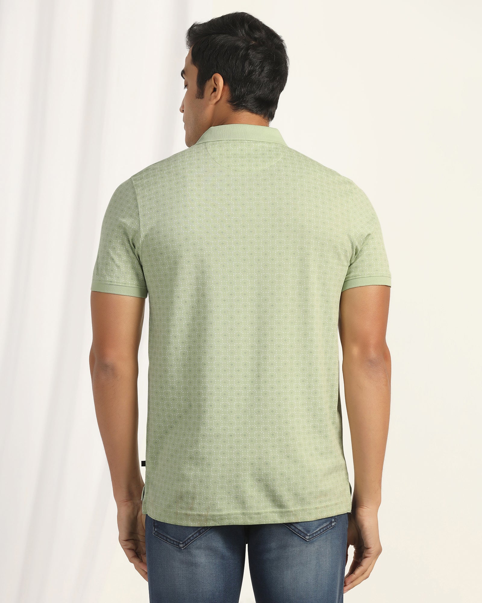 Polo Light Green Printed T-Shirt - Henry