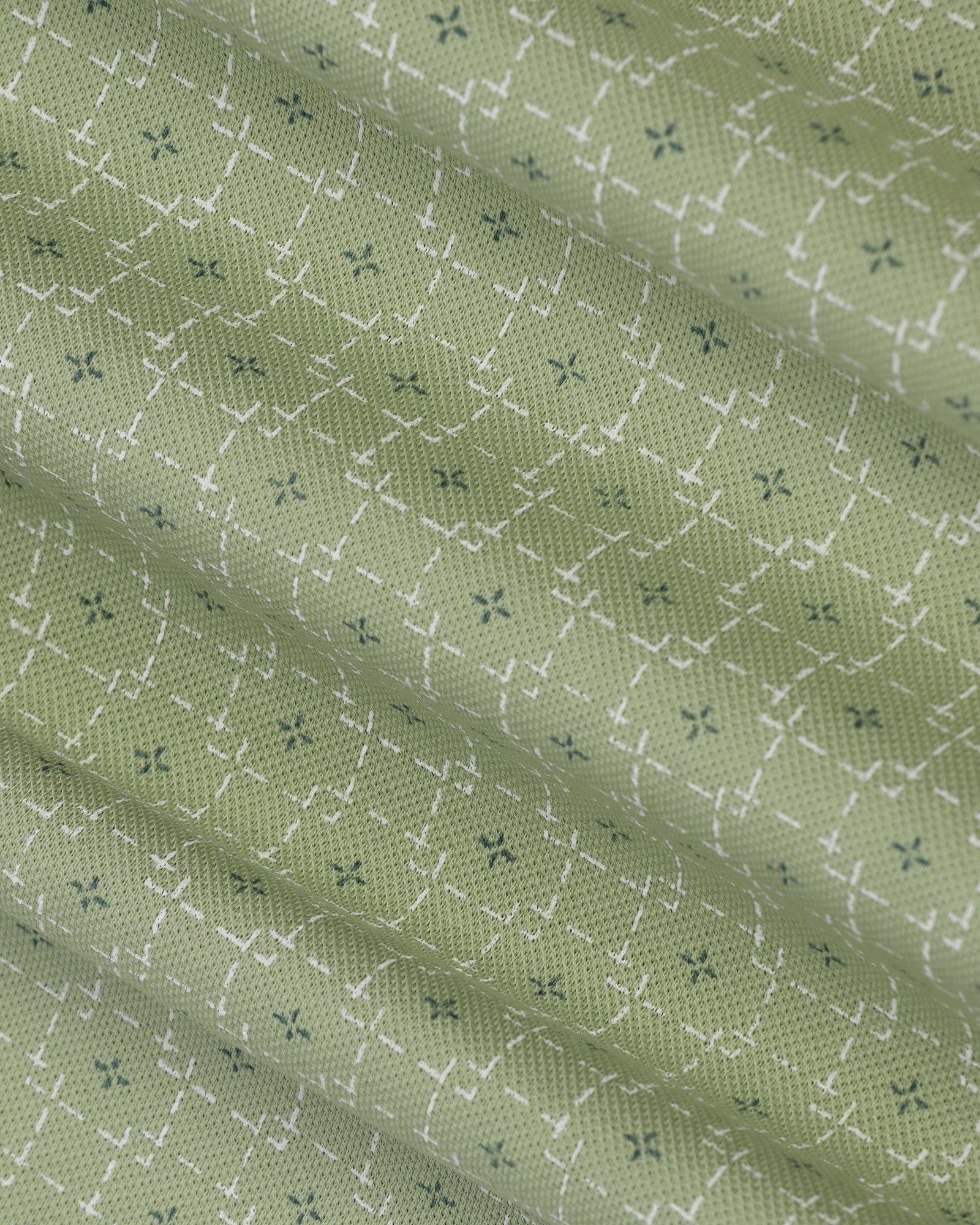 Polo Light Green Printed T-Shirt - Henry