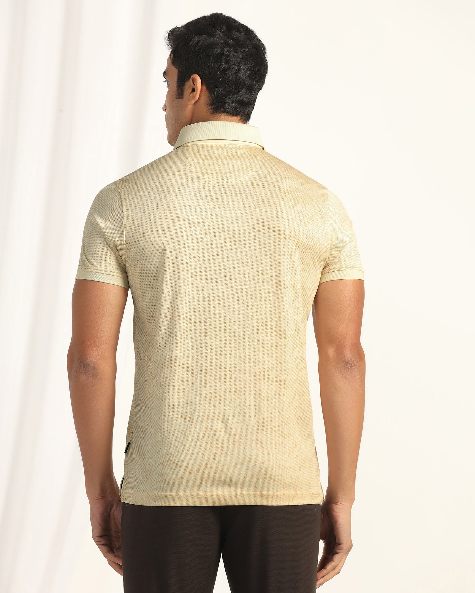 Polo Light Yellow Printed T-Shirt - trip