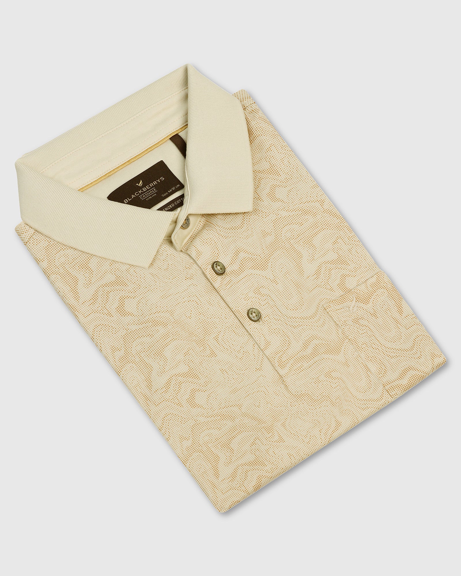 Polo Light Yellow Printed T-Shirt - trip