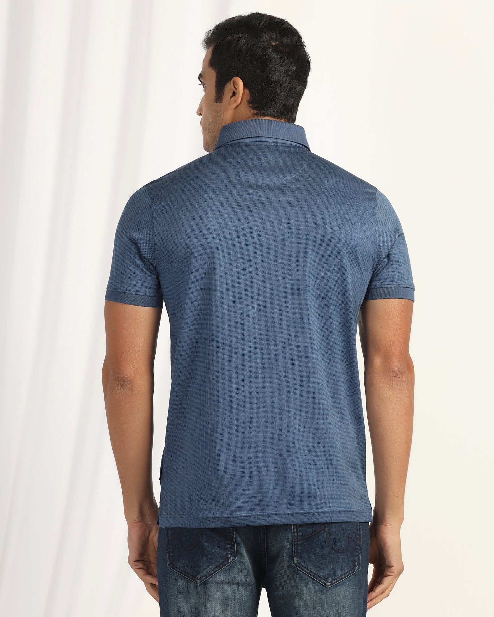 Polo Navy Printed T-Shirt - Trip