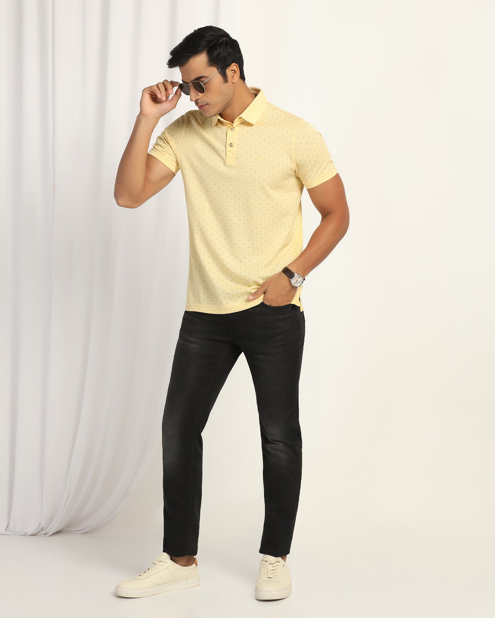 Polo Yellow Printed T-Shirt - Henry