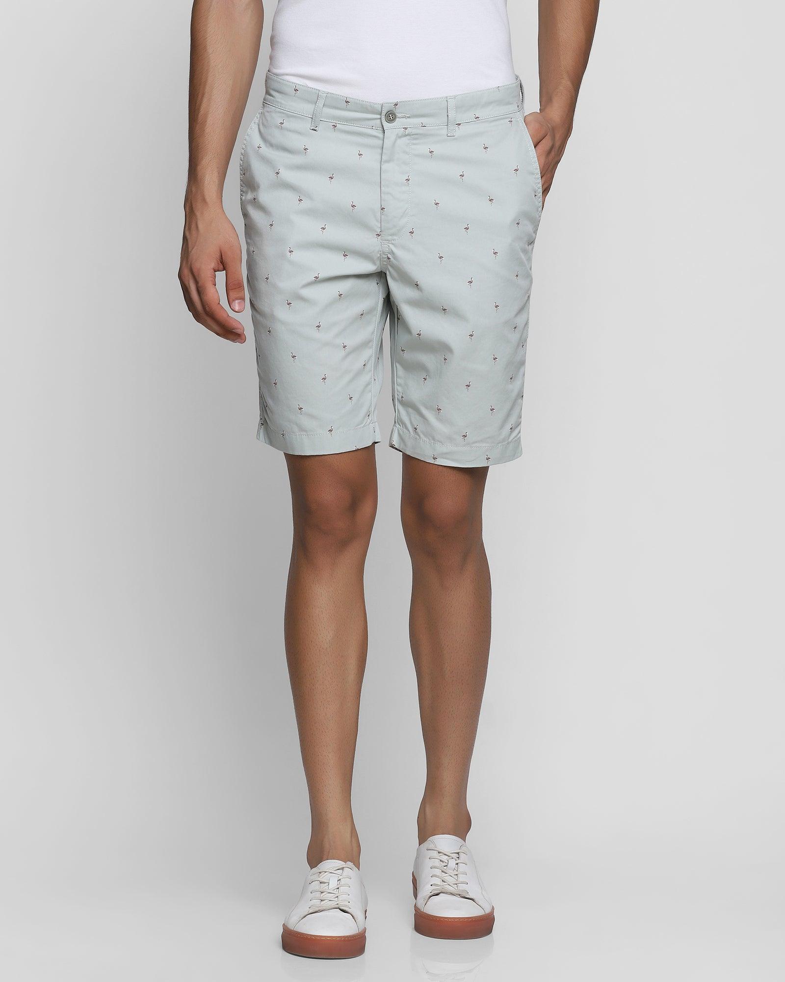 Check Casual Shorts In Pistachio Green (Parker) - Blackberrys