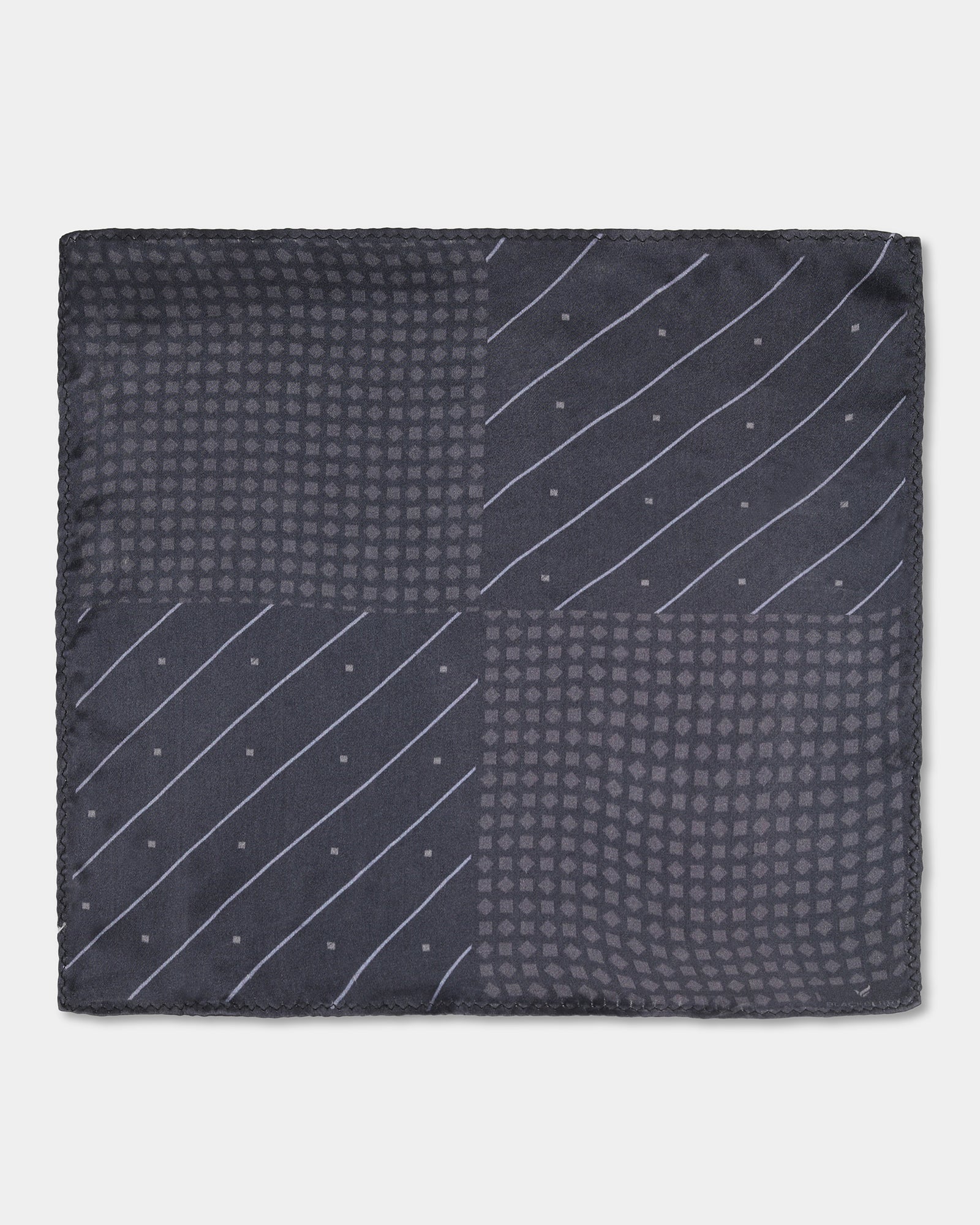 Accessories Regular Fit 4 Ways Print Pocket Square