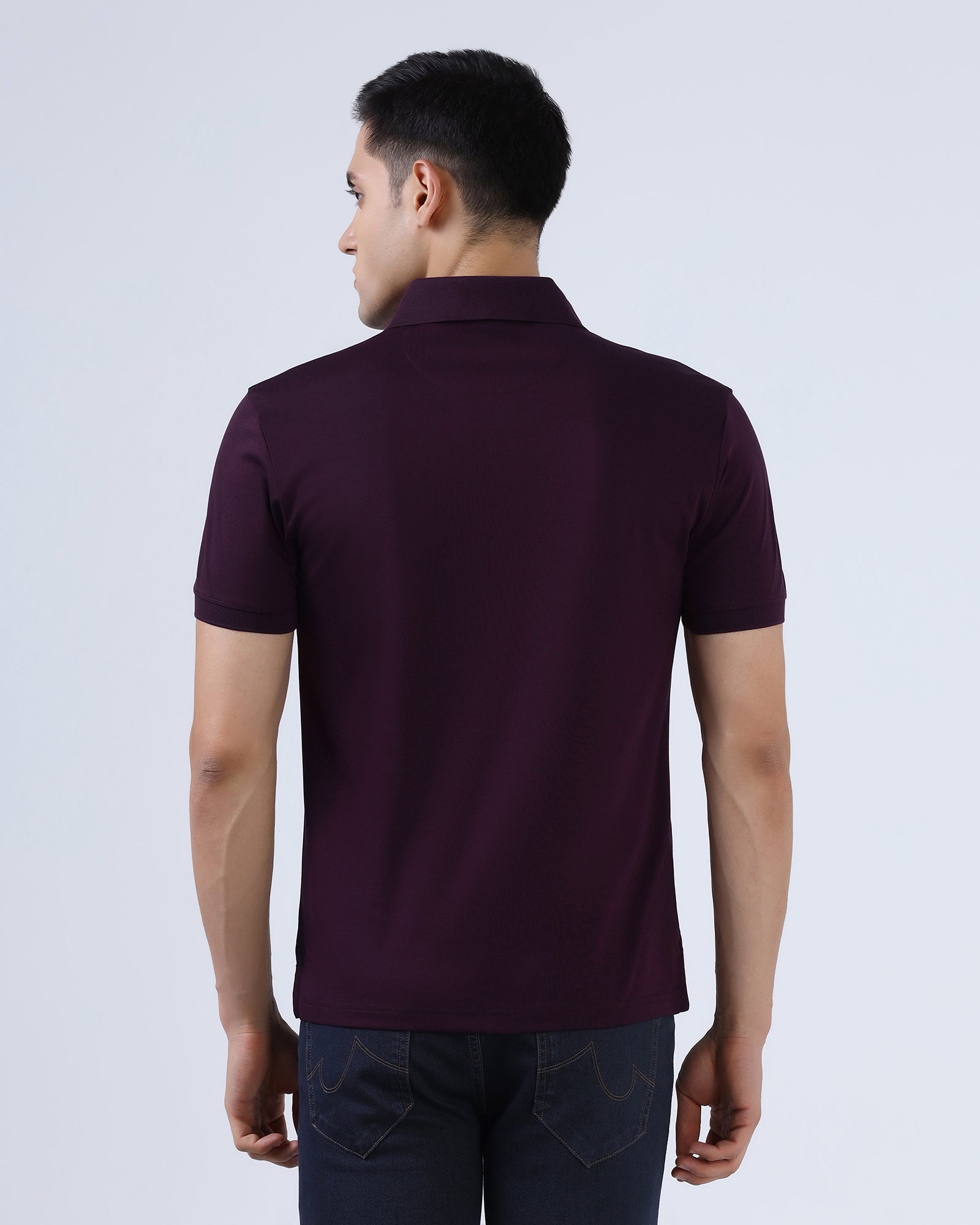 Purple Luxe Solid Polo - Toll