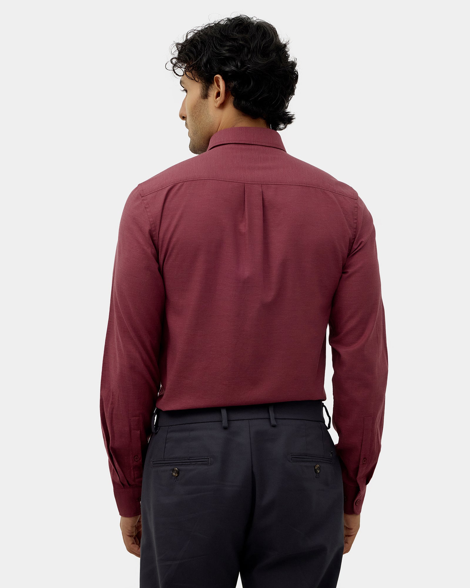 Red Solid Shirt - Ariss
