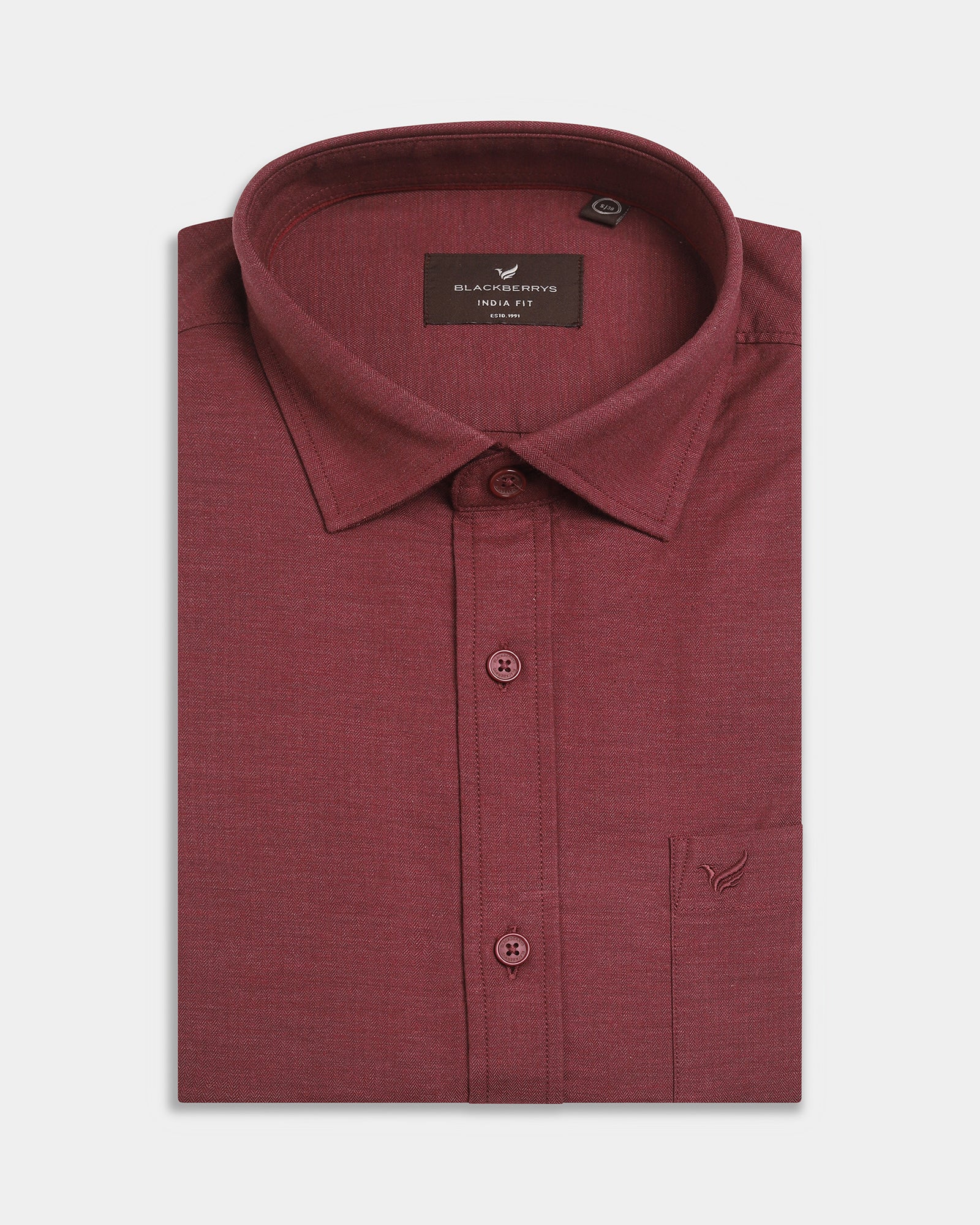 Red Solid Shirt - Ariss