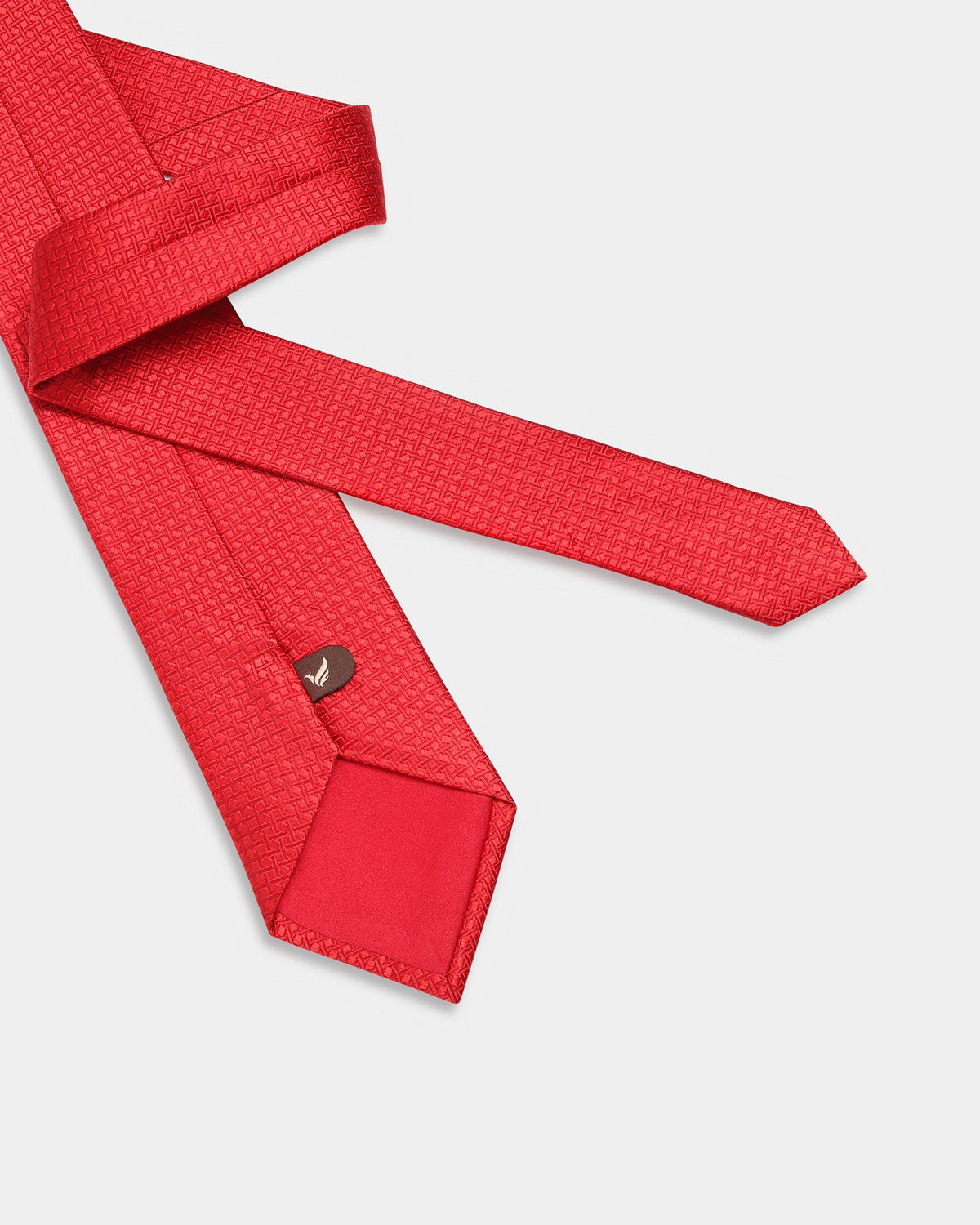 Red Textured Tie - Bilbao