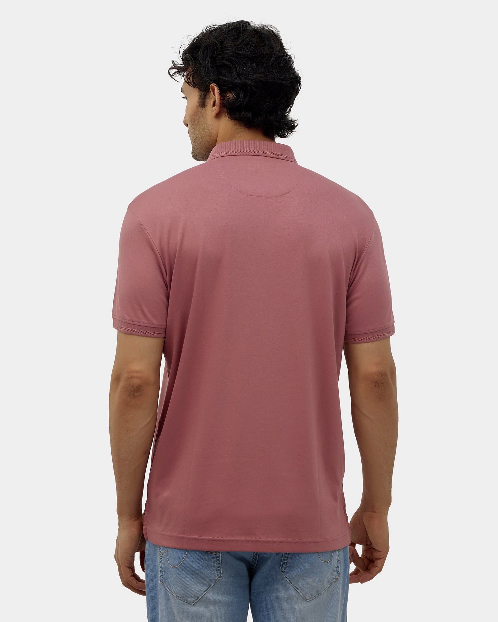Rose Luxe Brown Solid Polo - Toll