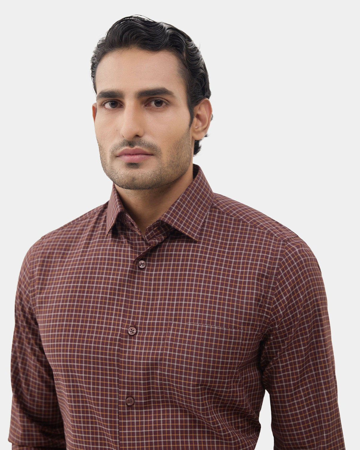 Rust Check Shirt - Lorin