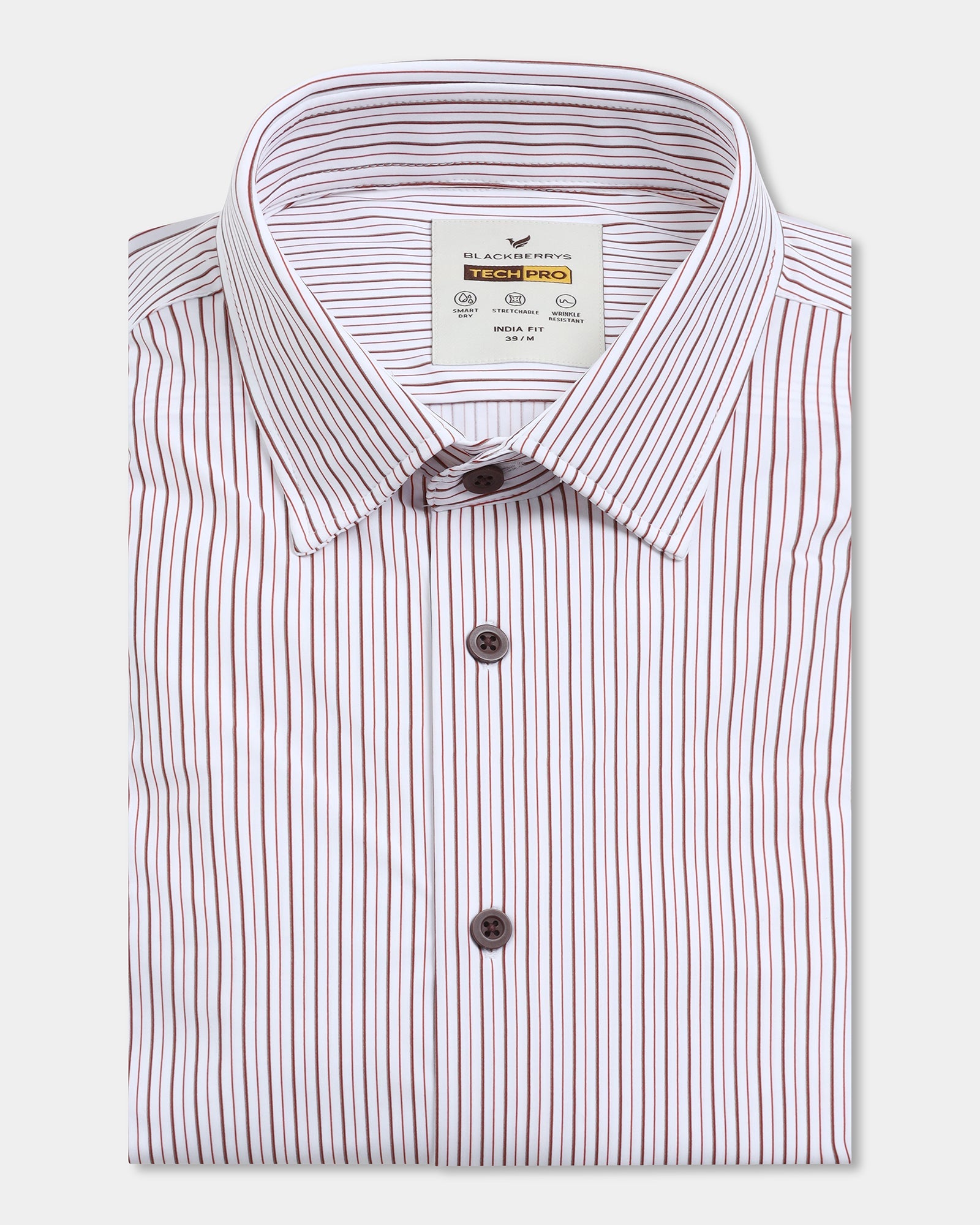 Rust TechPro Stripe Shirt - Skate