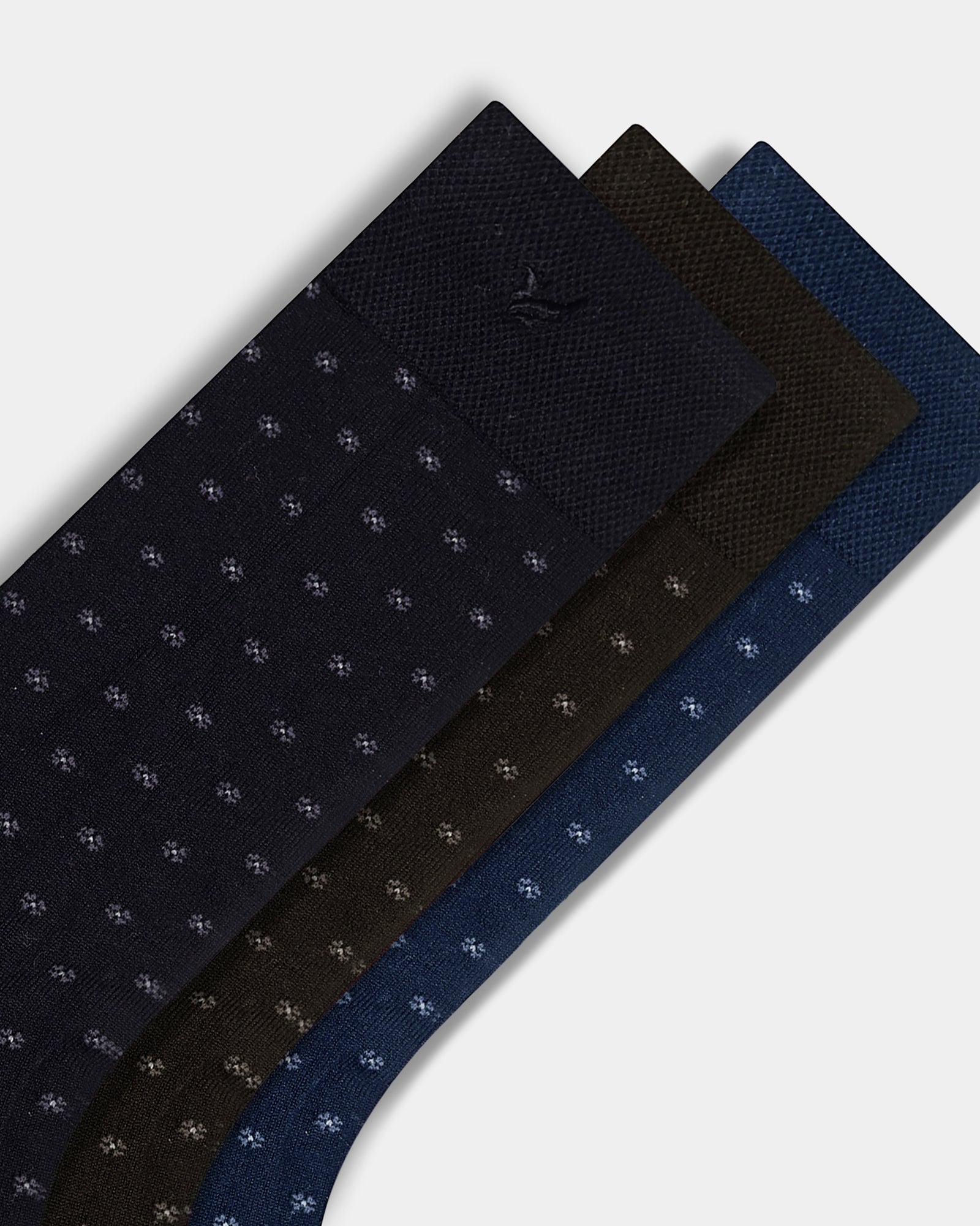 Combed Cotton Crew Length Socks Pack of 3 - Braxton