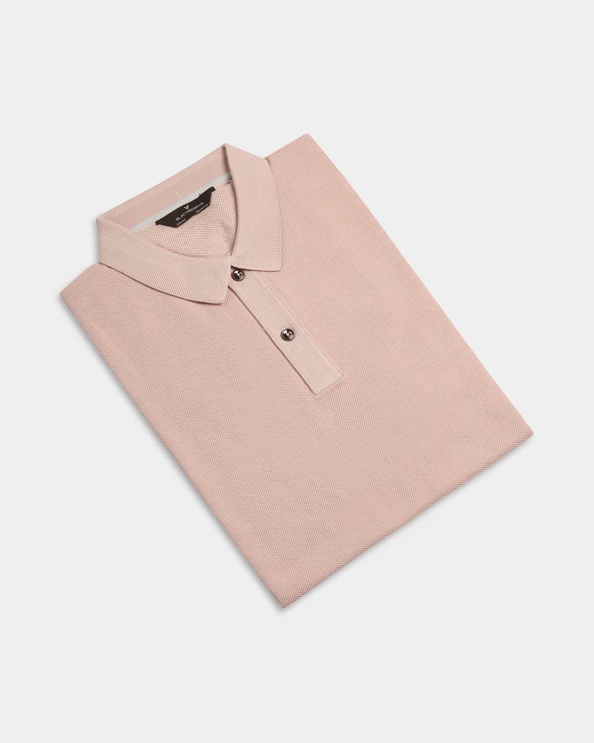 Smoky Pink Solid Polo - Zoler