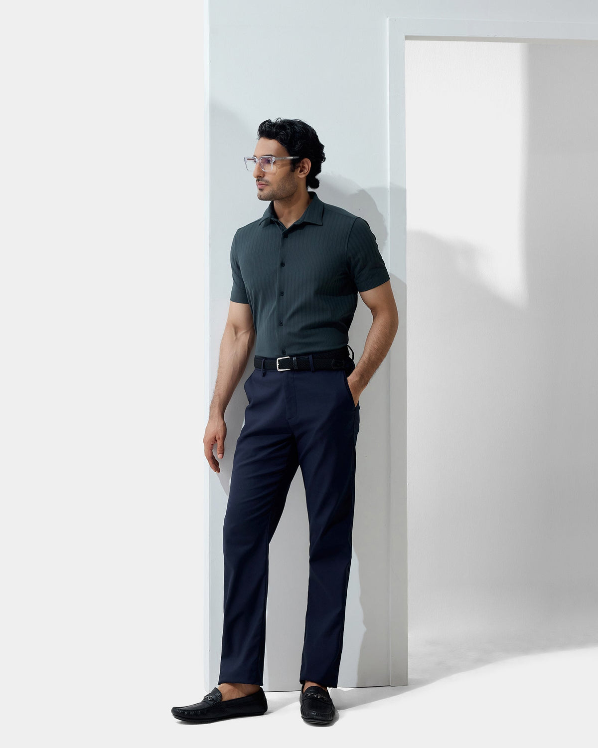 Teal Stripe Shirt - Infinix