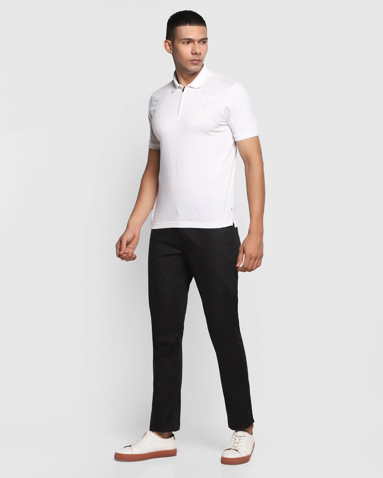 TechPro Solid Casual Khakis In Black B5P Fit (Muji) - Blackberrys