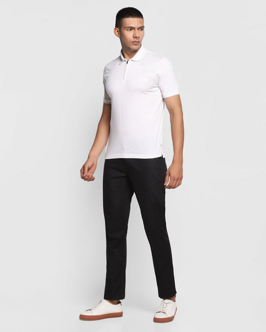 TechPro B5P Casual Black Solid Khakis - Muji