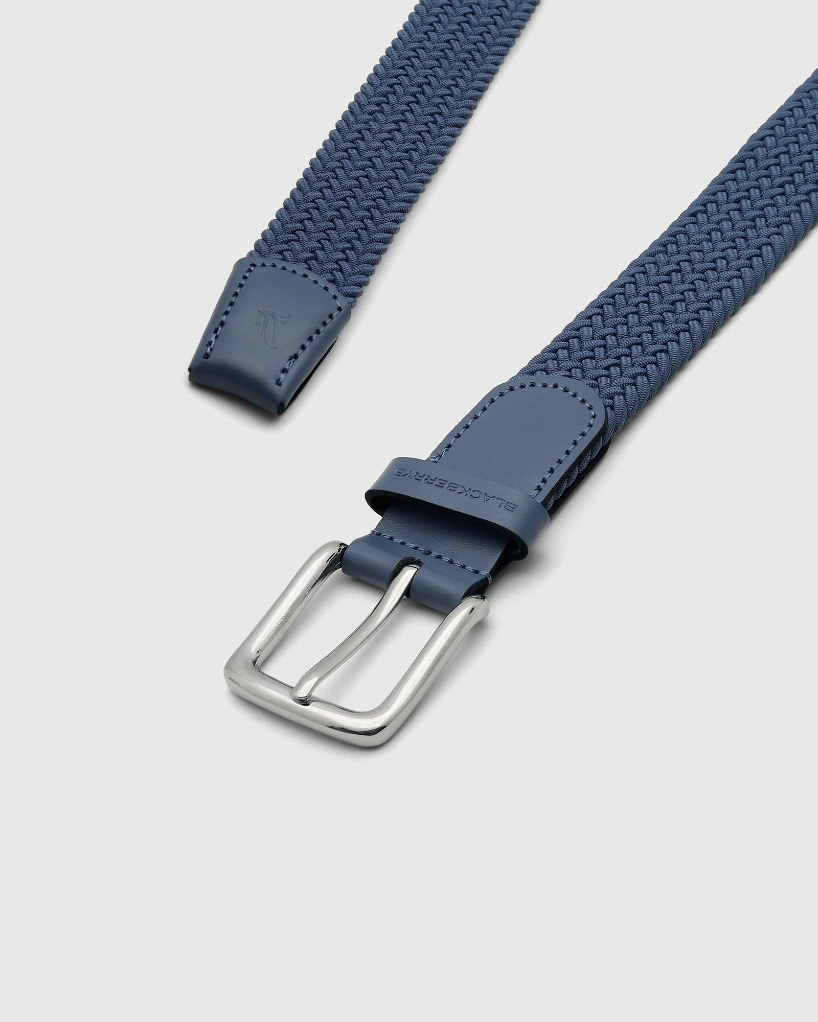 TechPro Textured Elastic Belt In Blue (Salyer) - Blackberrys