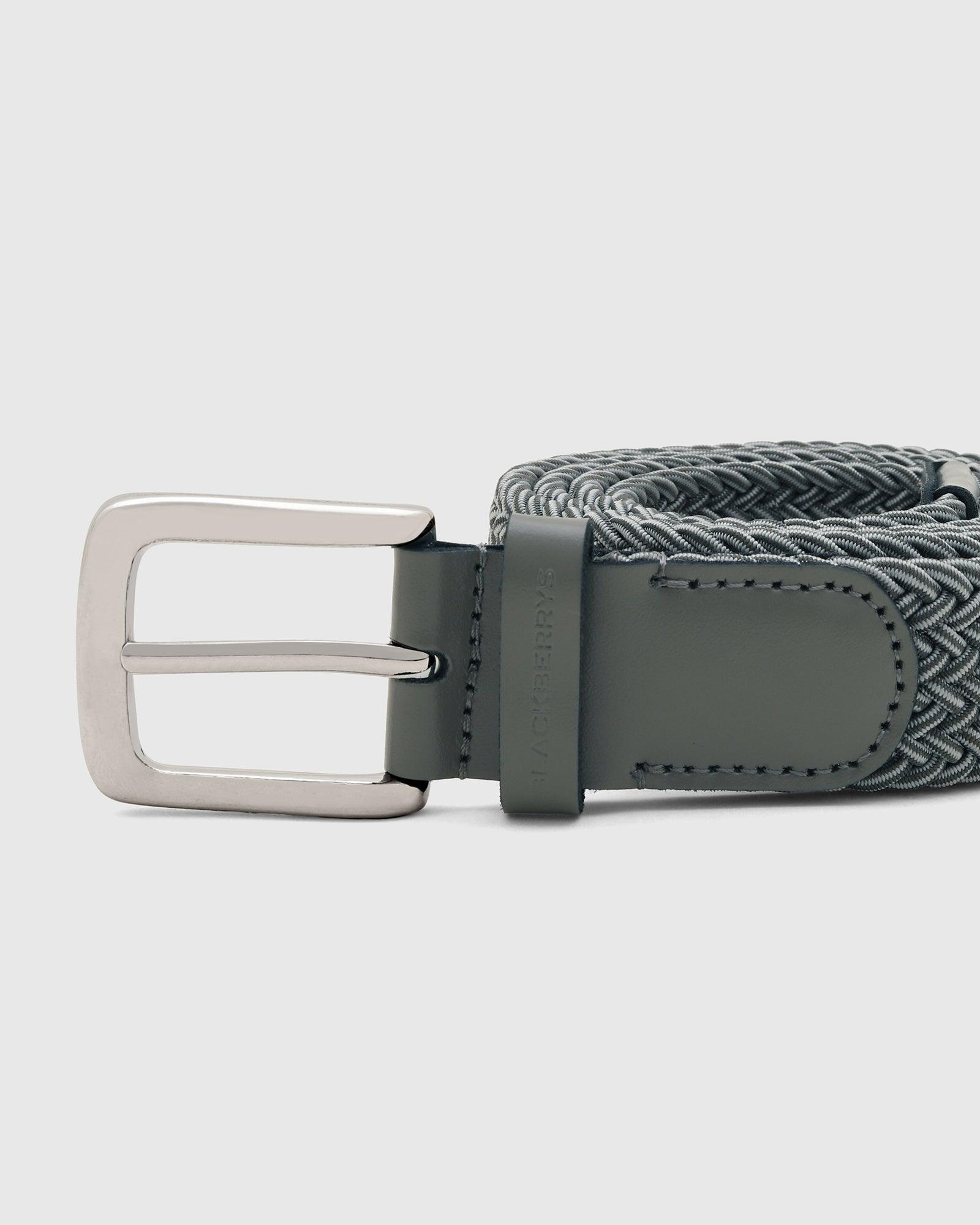 TechPro Textured Elastic Belt In Grey (Salyer) - Blackberrys