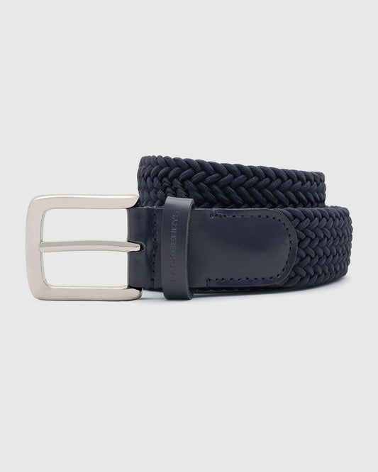 Stretchable Navy Textured Belt - Salyer