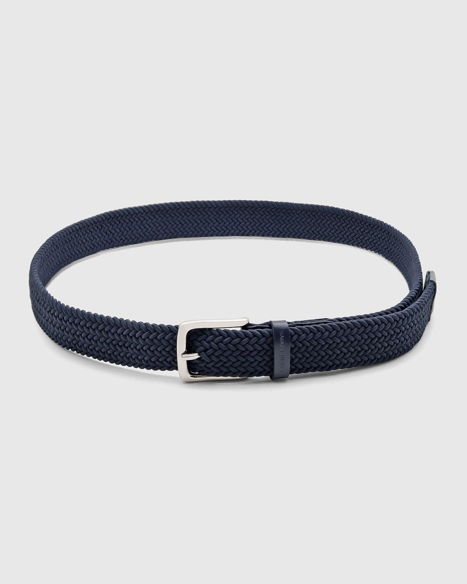 TechPro Textured Elastic Belt In Navy (Salyer) - Blackberrys