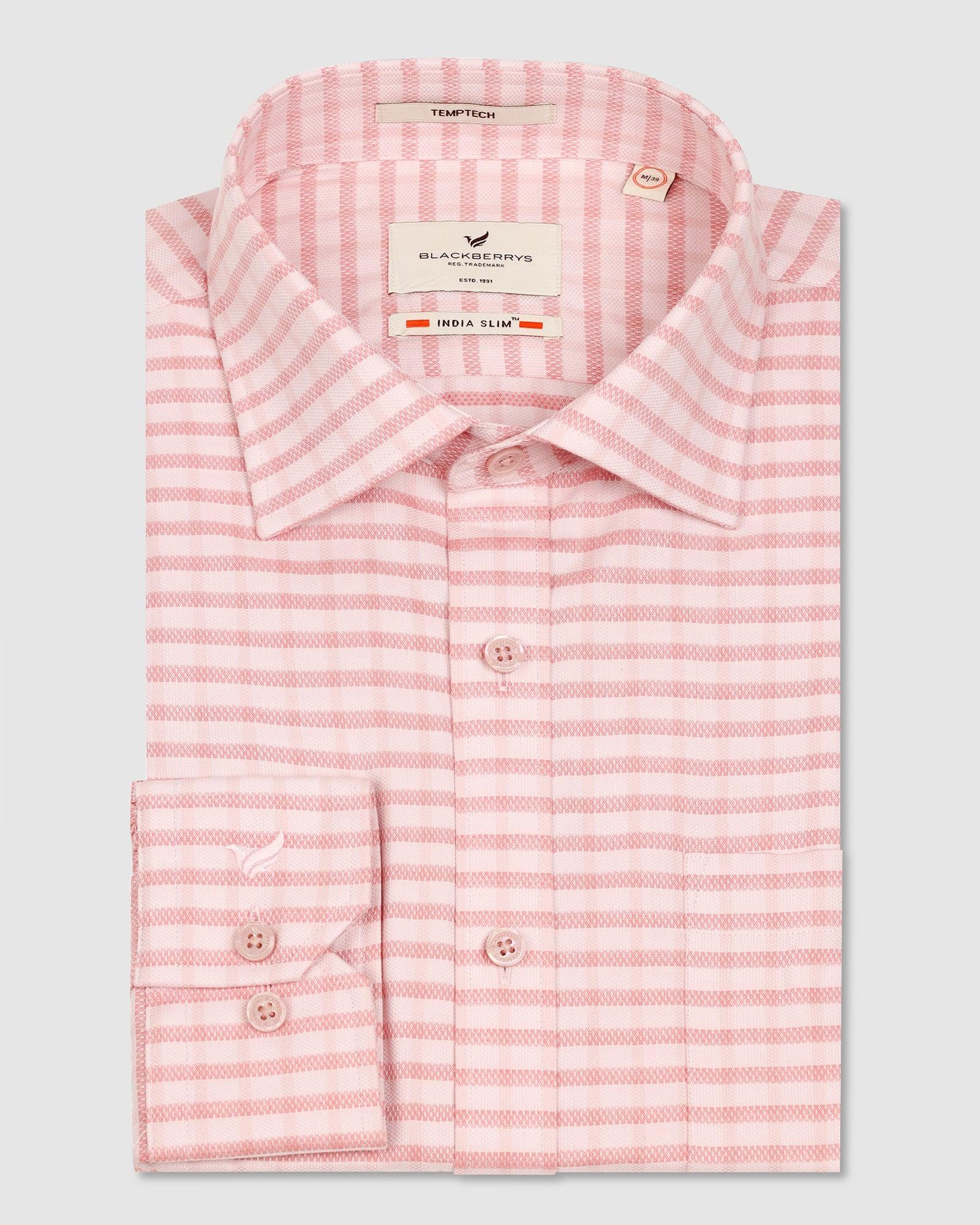 Temptech Formal Orange Check Shirt - Edmund - Blackberrys