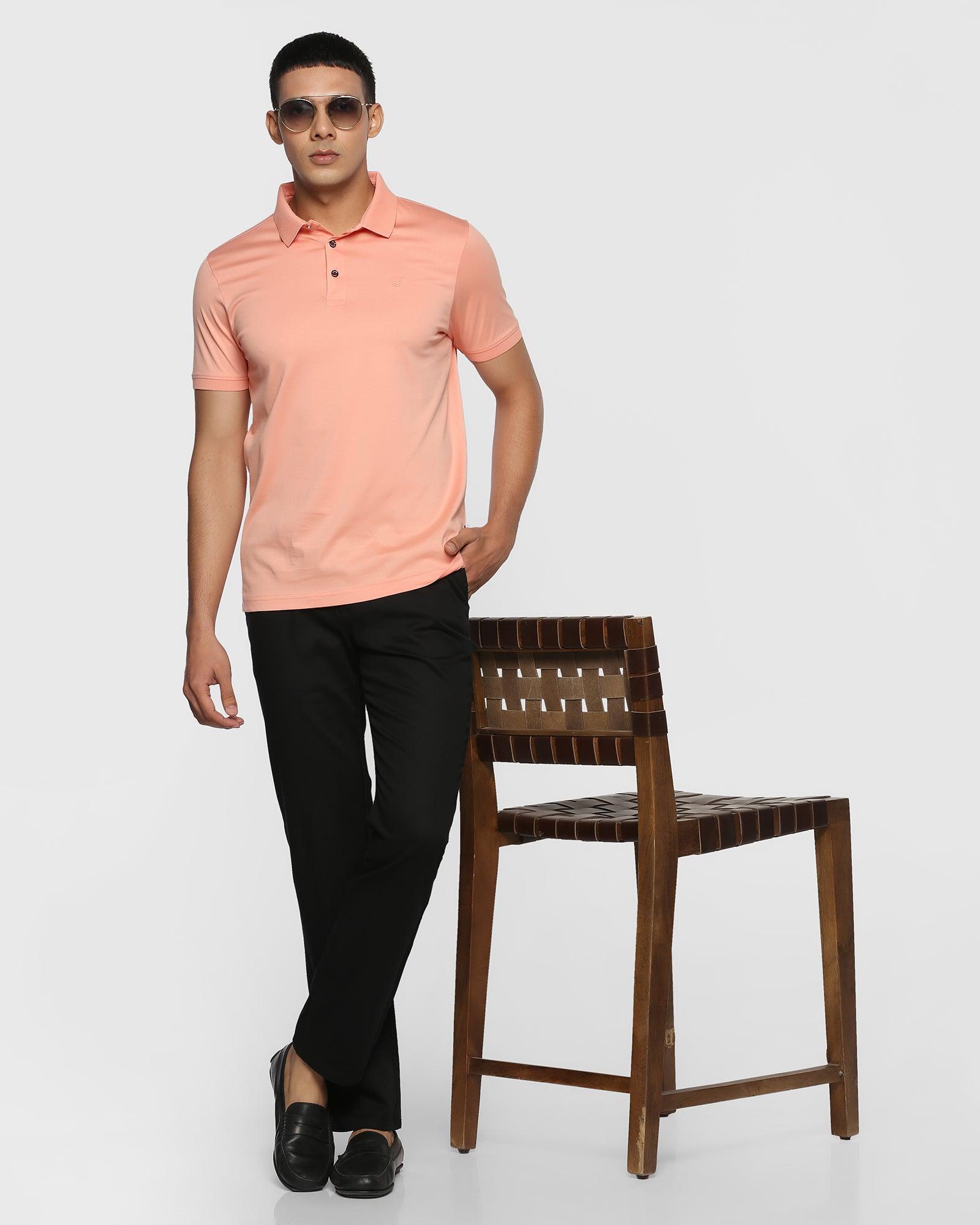 Textured Casual Khakis In Black B-90 (Altos) - Blackberrys